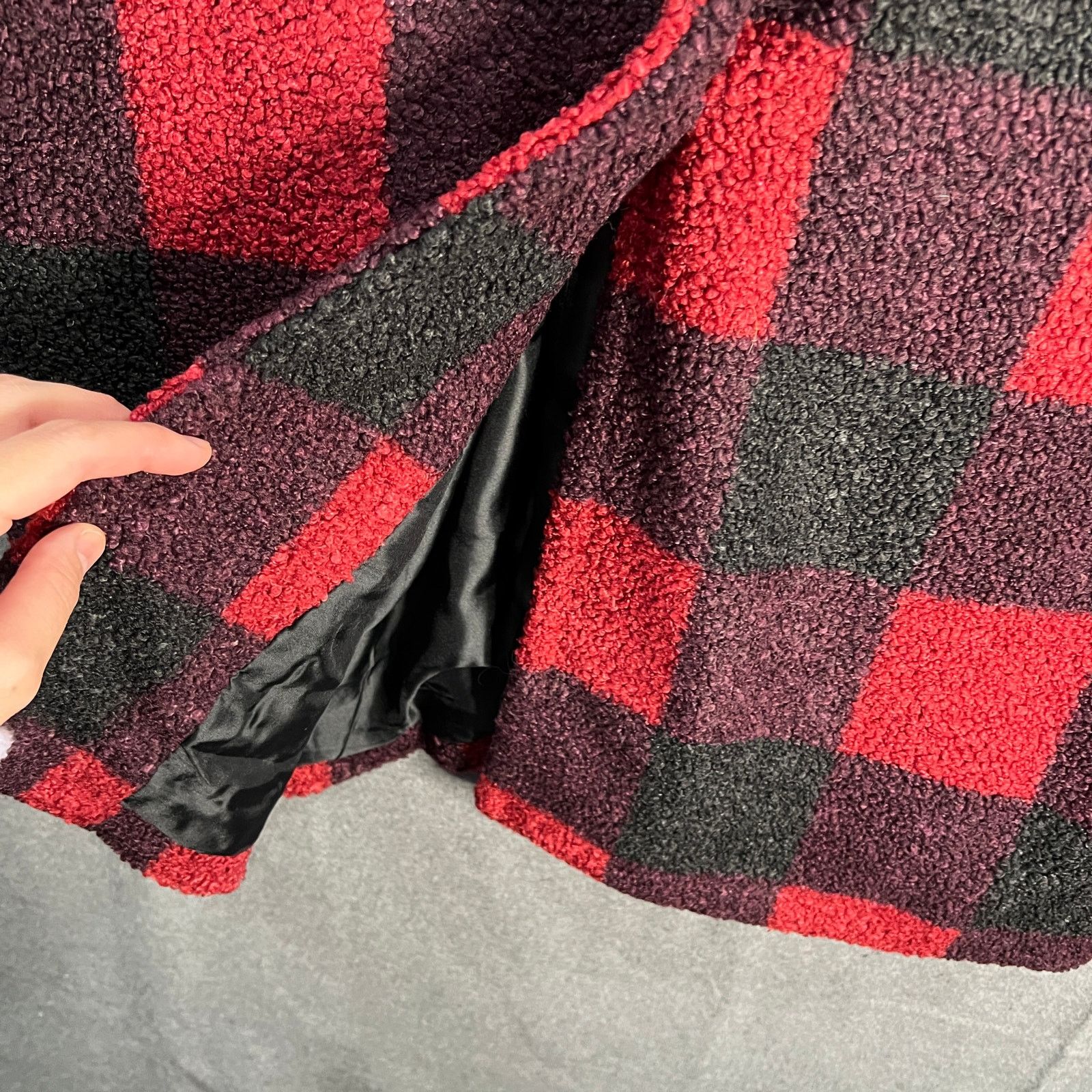 Other Joan Rivers Regular Plaid Sherpa Teddy Coat Size Large Size L / US 10 / IT 46 - 5 Thumbnail