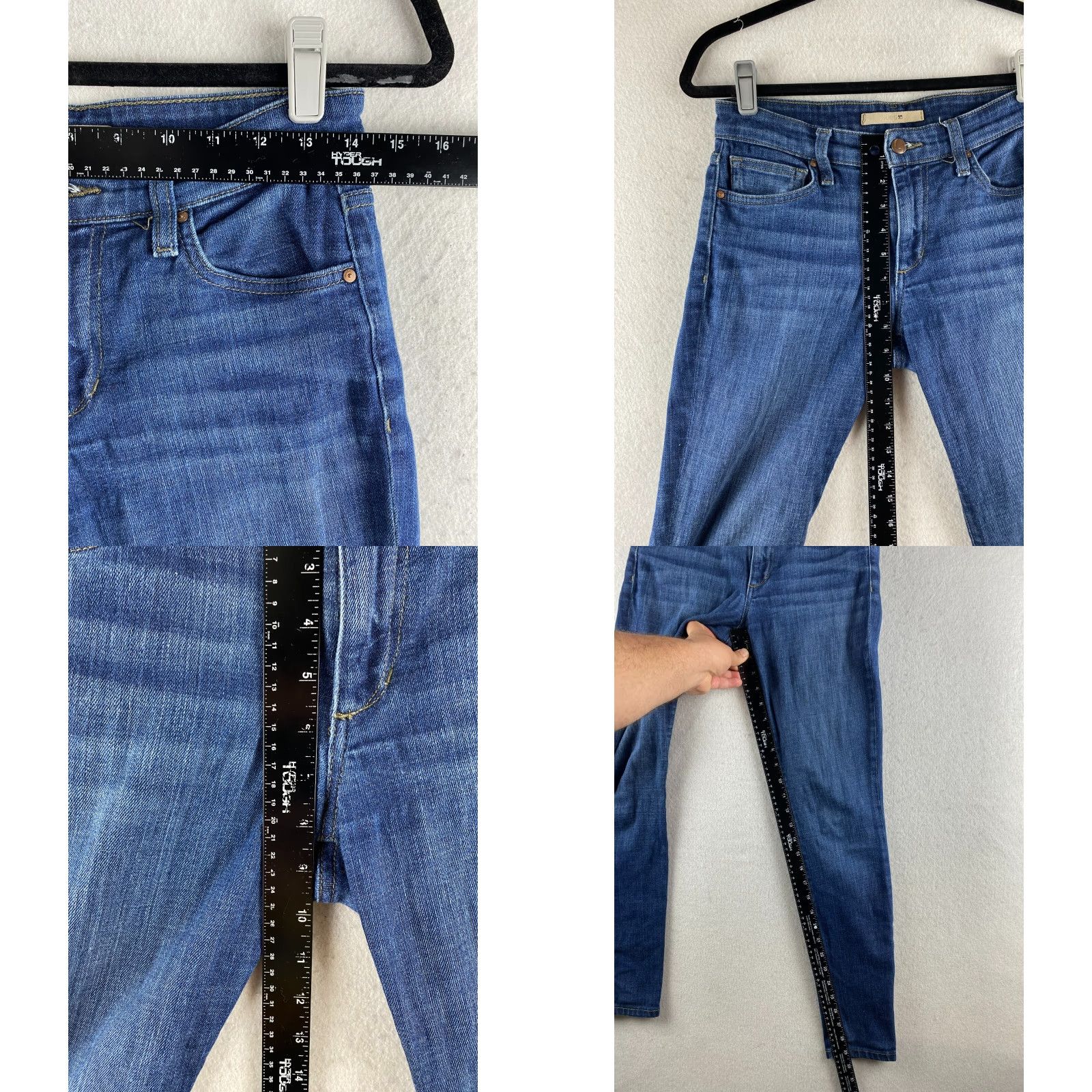 Vintage Joe's Jeans Jeans Womens 27 Blue Amalie Petite Skinny Distressed Denim Pockets 5-Pocket Blue Jeans Womens Petites Modern Denim Distressed Pockets 27 Size 27" / US 4 / IT 40 - 8 Thumbnail