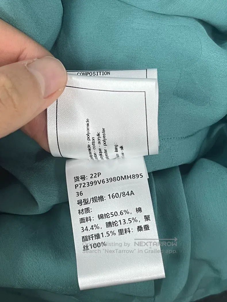Chanel Chanel 22P peacock blue four-pocket jacket Size XS / US 0-2 / IT 36-38 - 6 Thumbnail