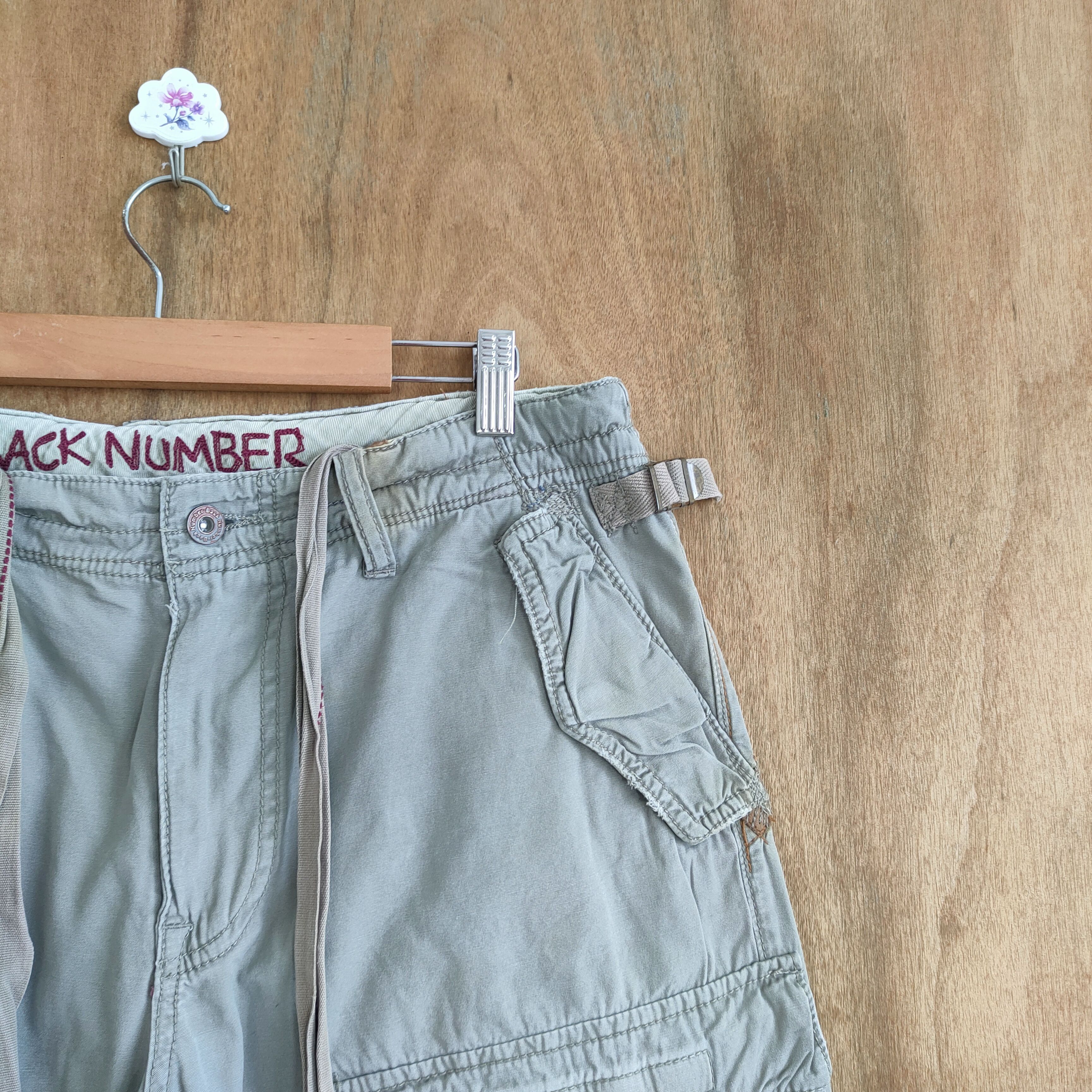 Japanese Brand VINTAGE GREY B NUMBER CARGO PANTS Size US 34 / EU 50 - 5 Thumbnail