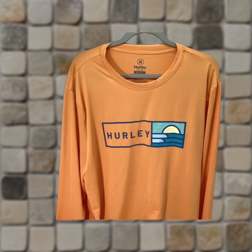 Hurley **Hurley UV TShirt Men XL Orange Moisture Wicking Long Sleeve** User: Hurley UV TShirt Men XL Orange Moisture Wicking Long Sleeve Size US XL / EU 56 / 4 - 1 Thumbnail