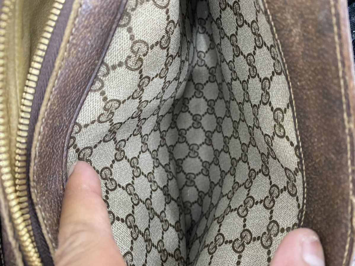 Gucci Vintage gucci monogram leather handbag Size ONE SIZE - 15 Thumbnail