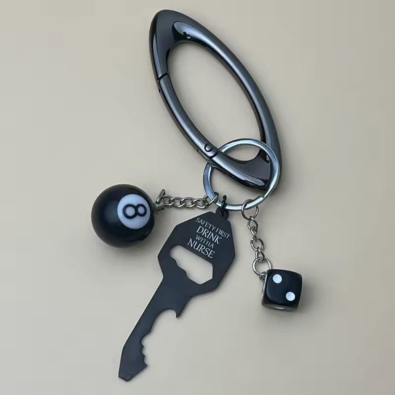 Japanese Brand Black Jeans Carabiner with Accessories and Bottle Opener Size ONE SIZE - 1 Thumbnail