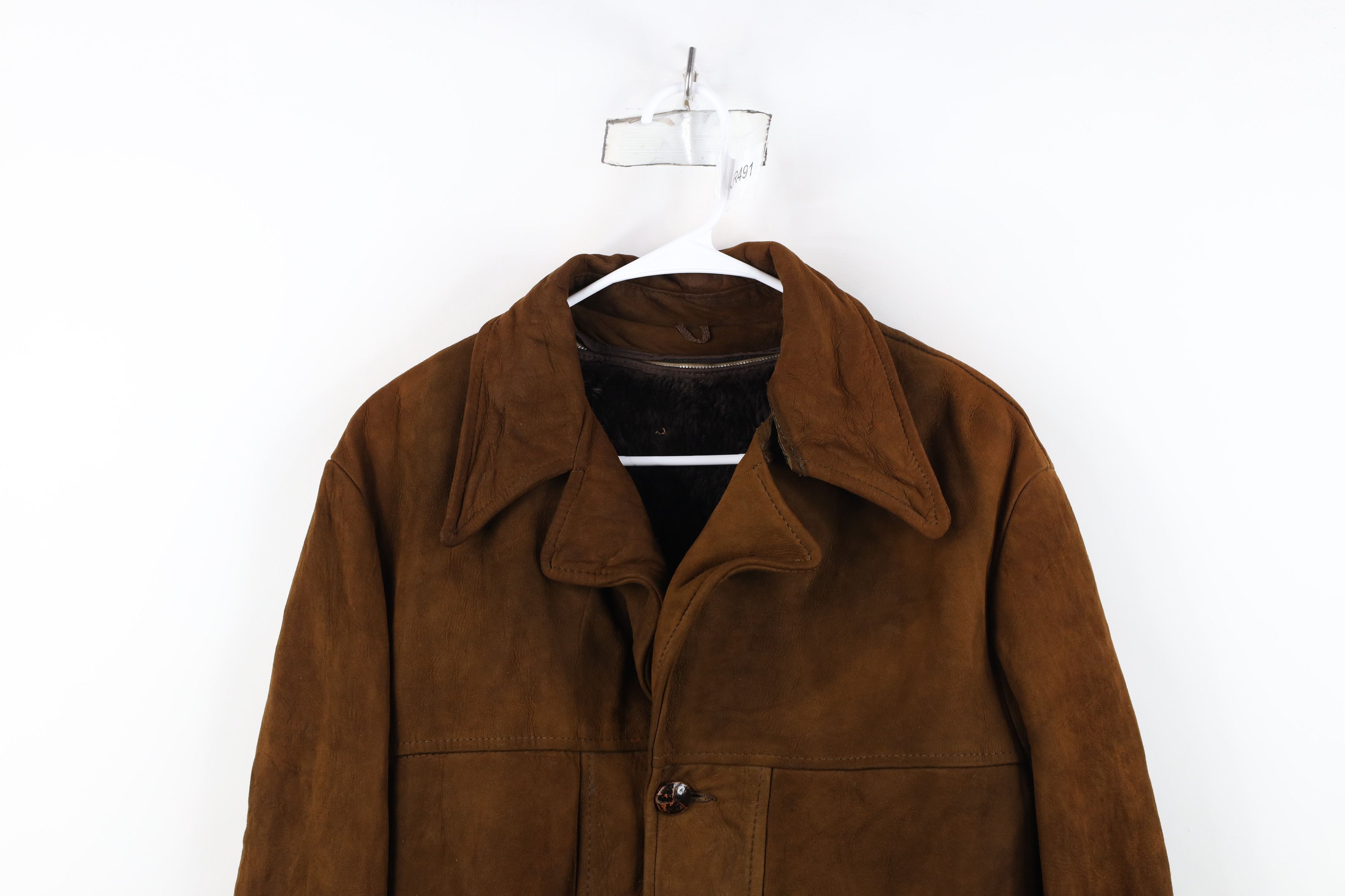 Vintage Vintage 60s Streetwear Suede Leather Rancher Jacket USA Size US XL / EU 56 / 4 - 2 Thumbnail