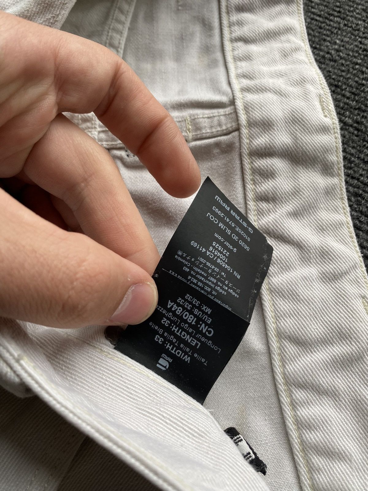 G-Star 🔥Opium Punk G Star 5620 3d Slim Coj mens jeans 33 Size US 33 - 3 Thumbnail
