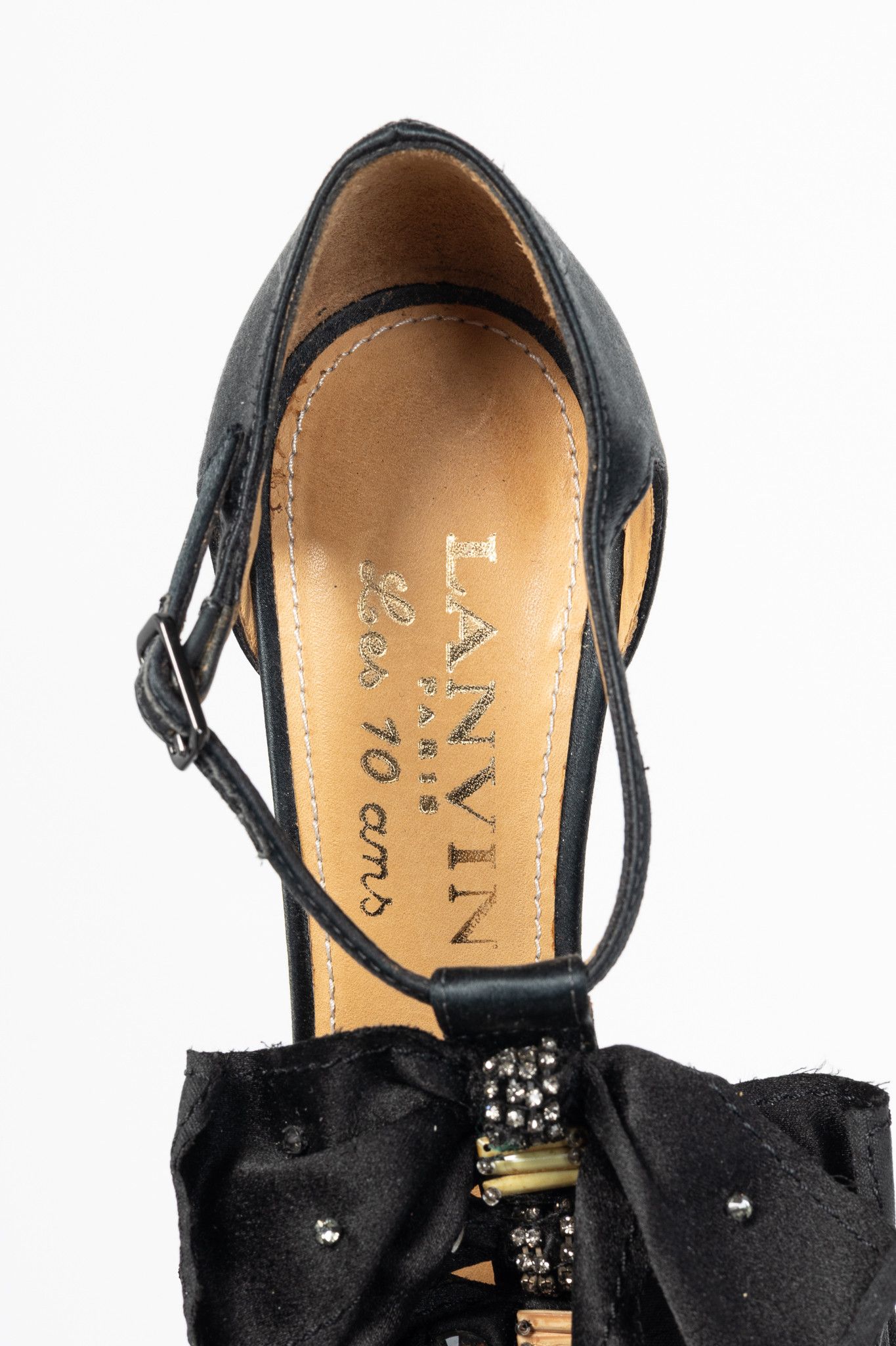 Lanvin Lanvin AW12 Les 10 Ans Satin Embellished-Bow Sandals Size US 6 / IT 36 - 10 Thumbnail