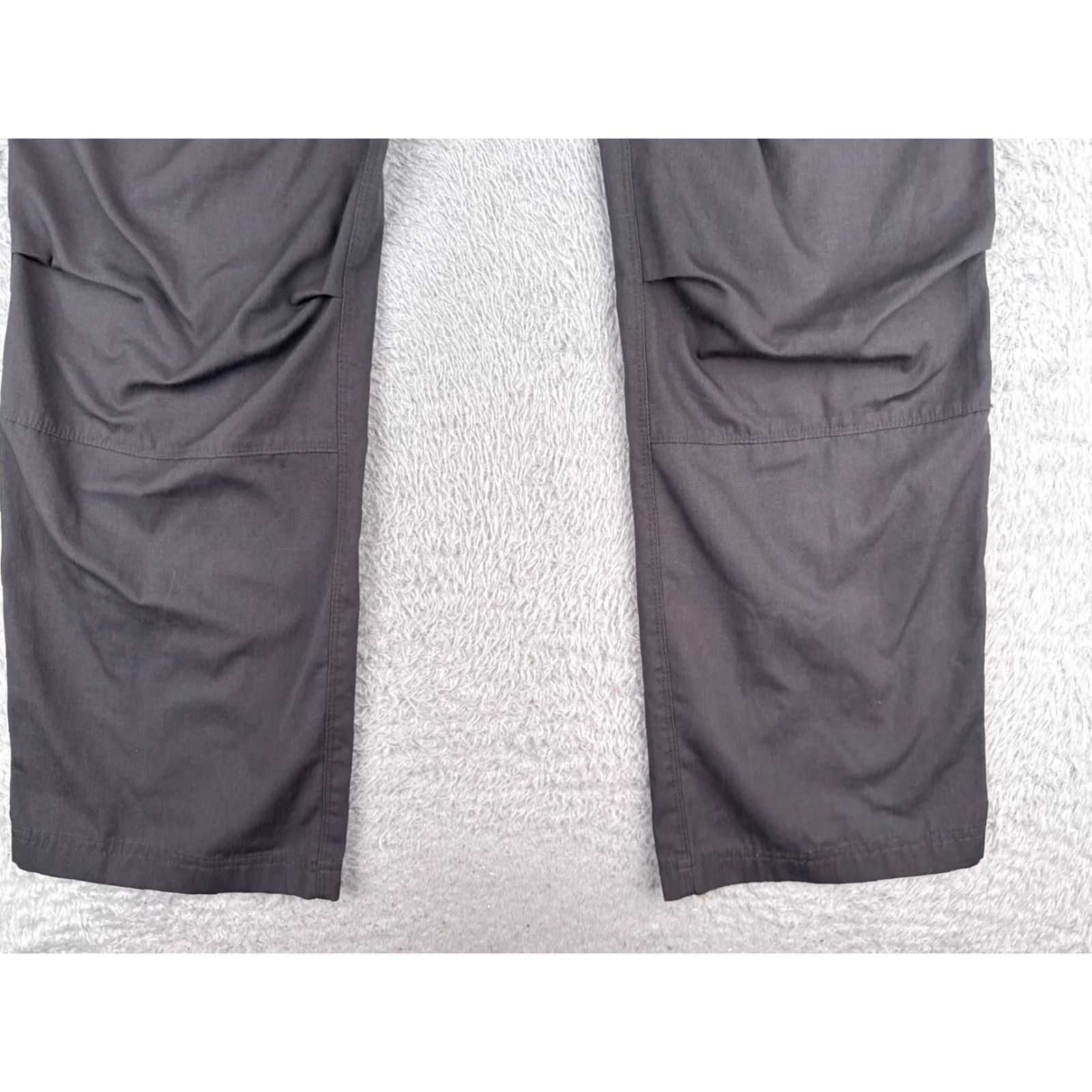 Vintage Vertx Cargo Pants Women 8 Gray Cotton Polyester Blend Regular Pocket Elastic Waist Front Flat Vintage: No Size 30" / US 8 / IT 44 - 2 Thumbnail