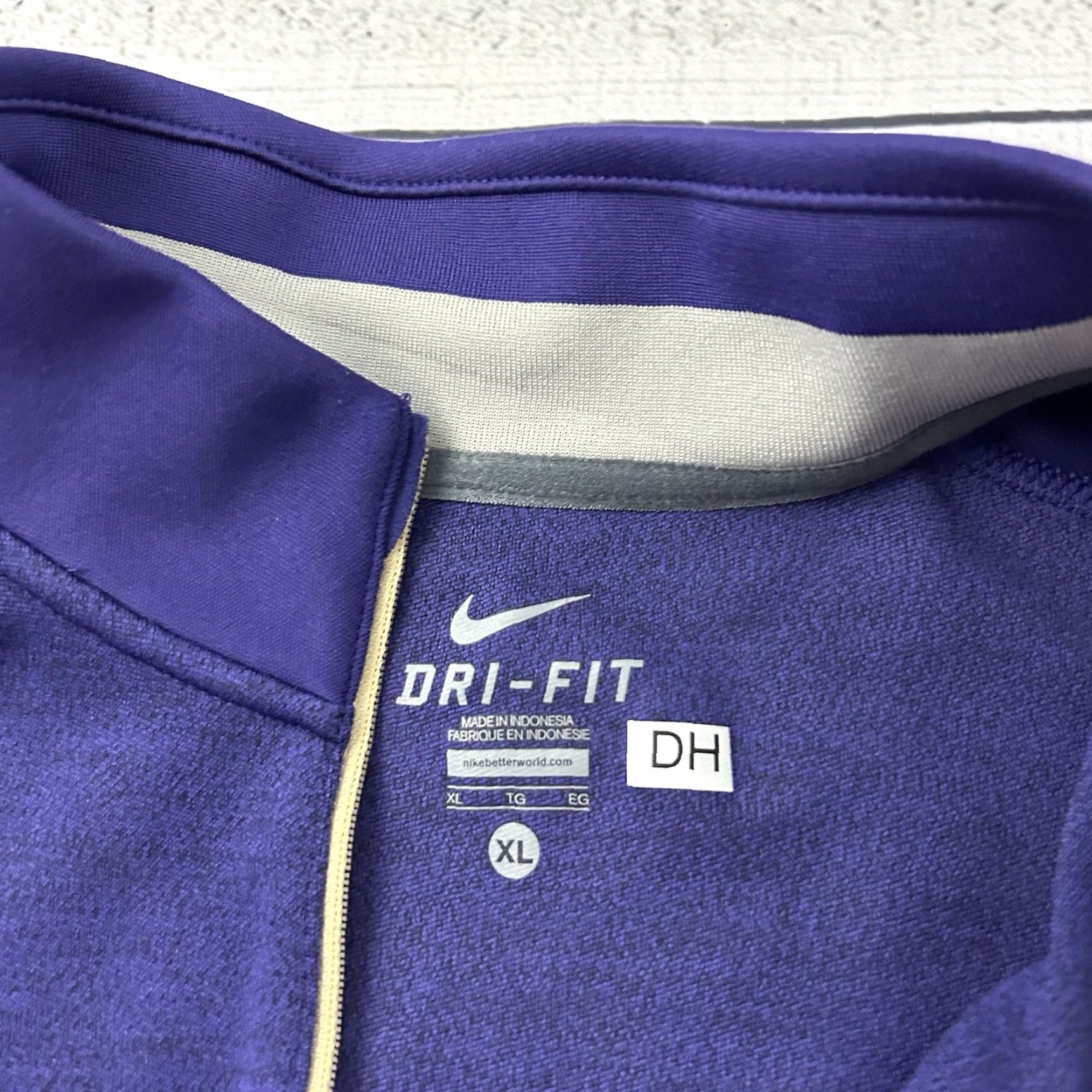 Nike Nike Dri-Fit Washington 1/4 Zip Pullover Jacket Men XL Purple Shirt Size US XL / EU 56 / 4 - 3 Thumbnail