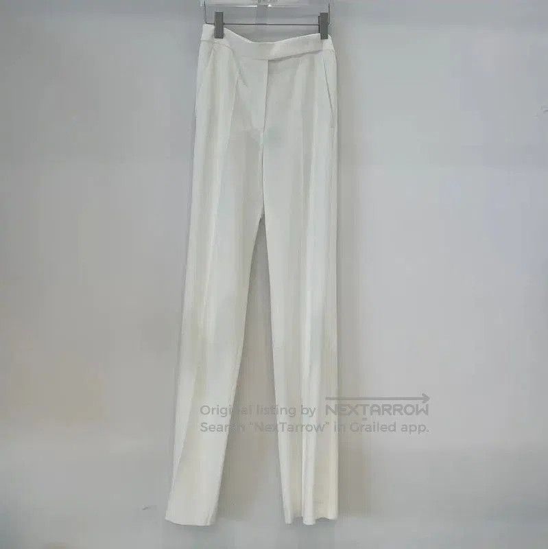 Max Mara MaxMara White Women's Casual Pants . Size 24" / US 00 / IT 34 - 2 Thumbnail