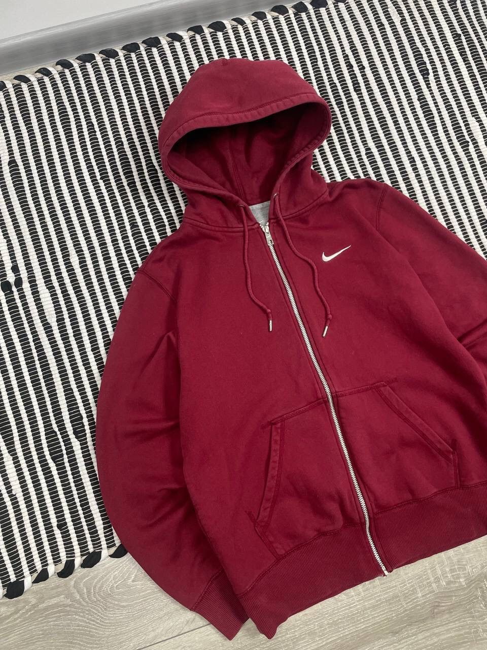 Nike Vintage Nike Swoosh Logo Zip Up Hoodie Y2K Size US M / EU 48-50 / 2 - 3 Thumbnail