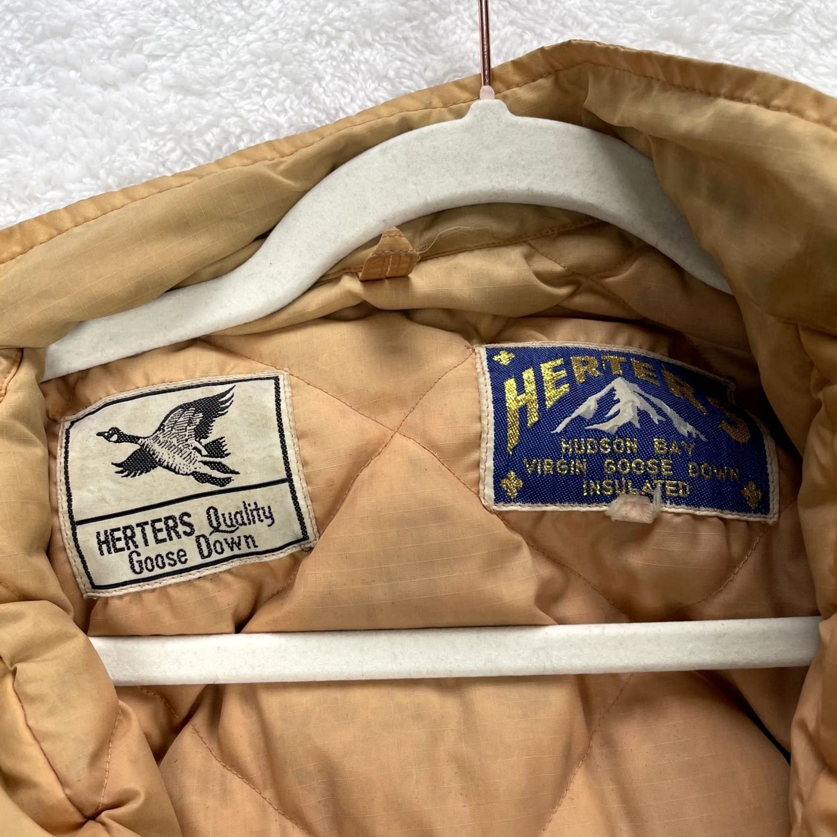 Hudson VINTAGE Herters Jacket Brown Hudson Bay Down Puffer Bomber Coat Ski Mens Medium Size US M / EU 48-50 / 2 - 5 Thumbnail