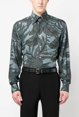 Tom Ford o1loc1c0724 94YSBE Shirt in Multicolor Size US M / EU 48-50 / 2 - 2 Thumbnail