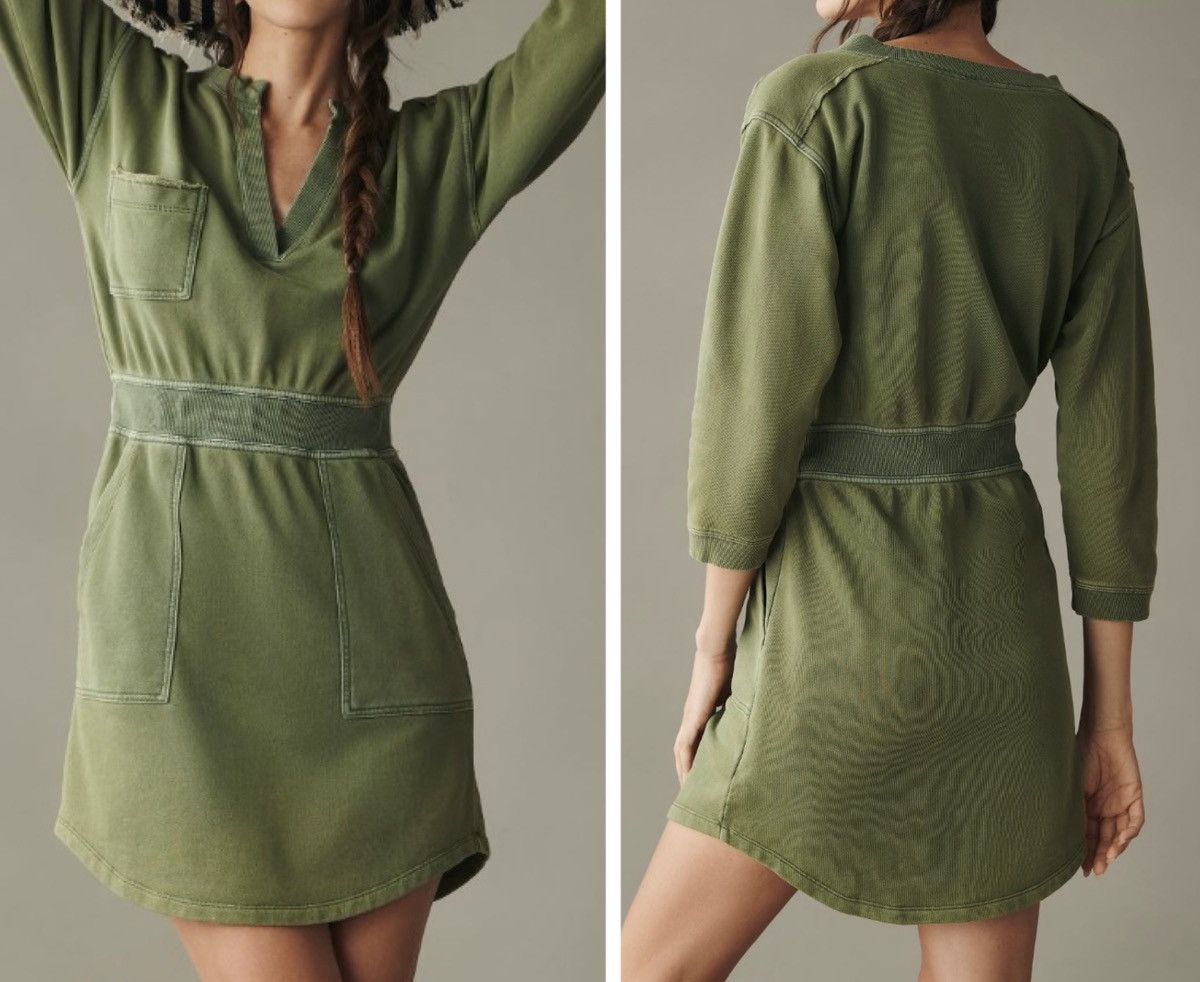 Anthropologie Daily Practice Utility Mini Dress Size XXS