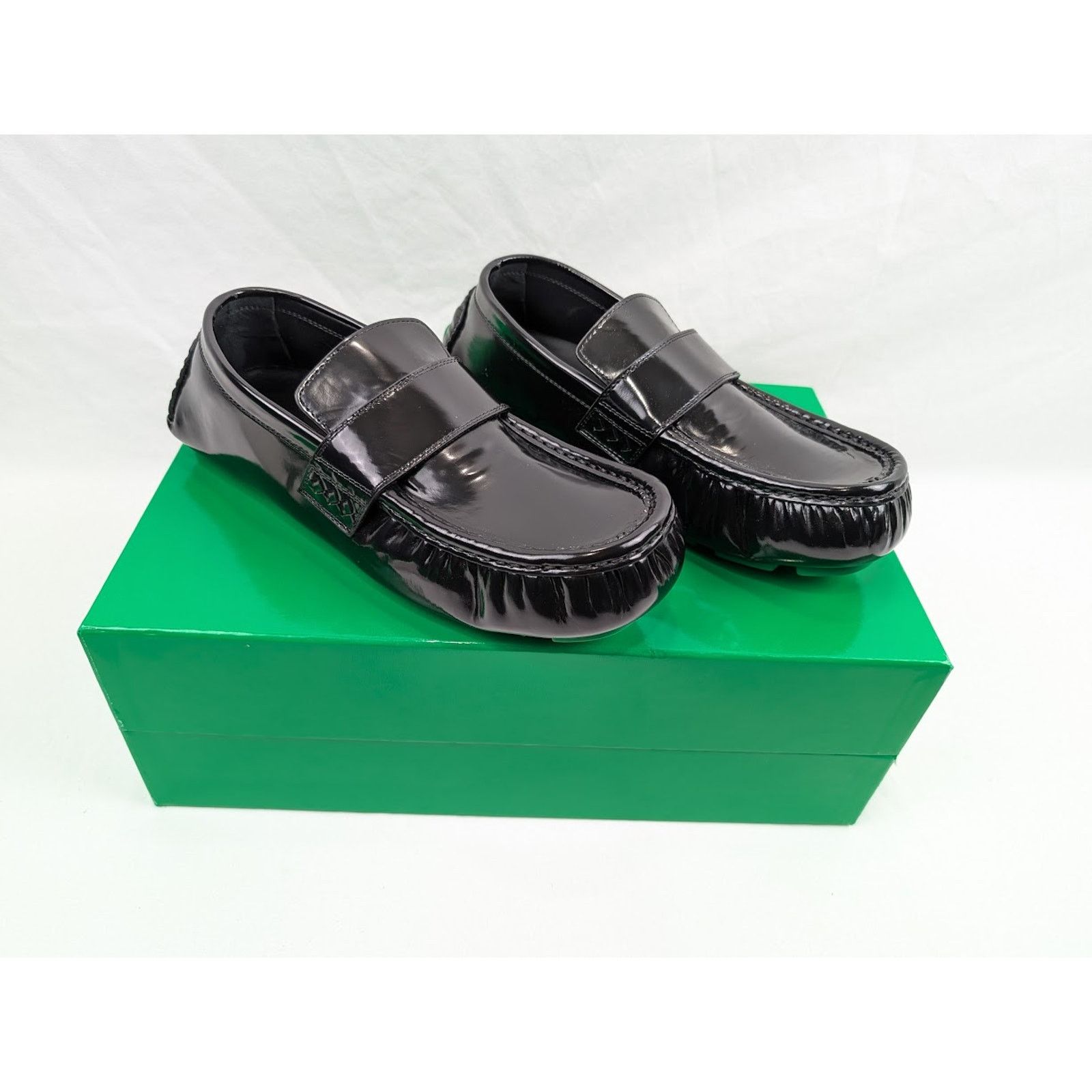 Bottega Veneta o1rshd1 Latex Lux Ride Loafers in Black-Parakeet Size US 11 / EU 44 - 22 Thumbnail