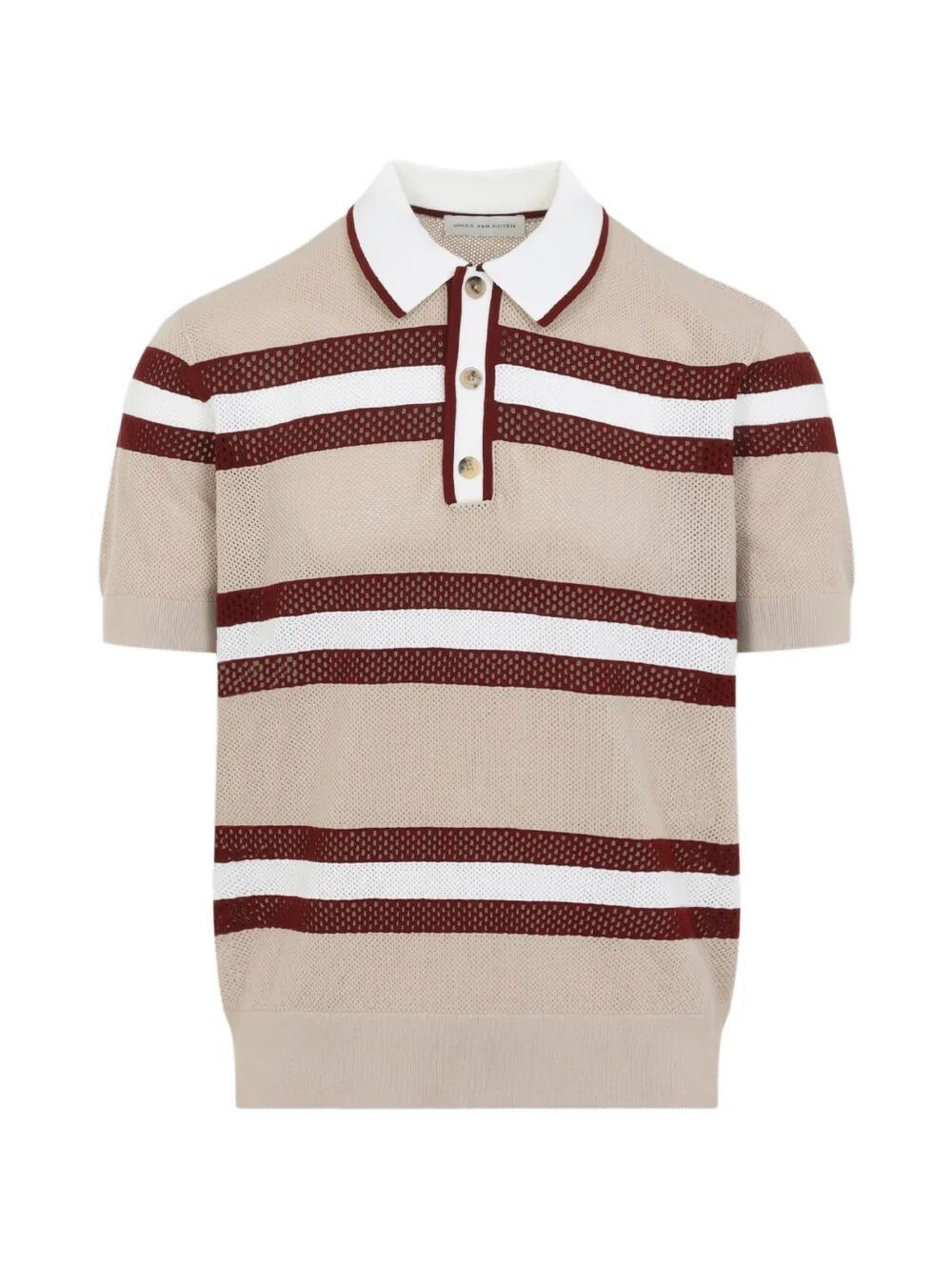 Dries Van Noten "MERCY STRIPE" POLO SHIRT Size US L / EU 52-54 / 3 - 1 Thumbnail