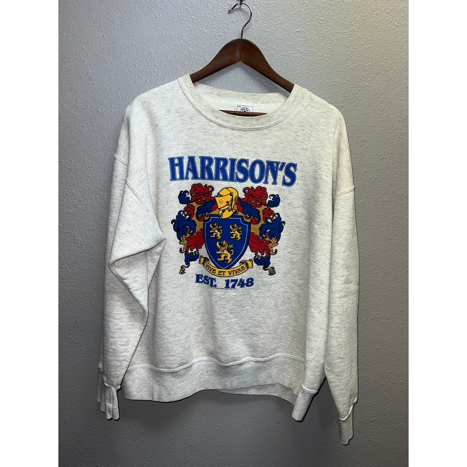 Delta Vintage Netherlands Sweatshirt Crewneck 90s Harrison 2XL XXL Size US XXL / EU 58 / 5 - 1 Thumbnail