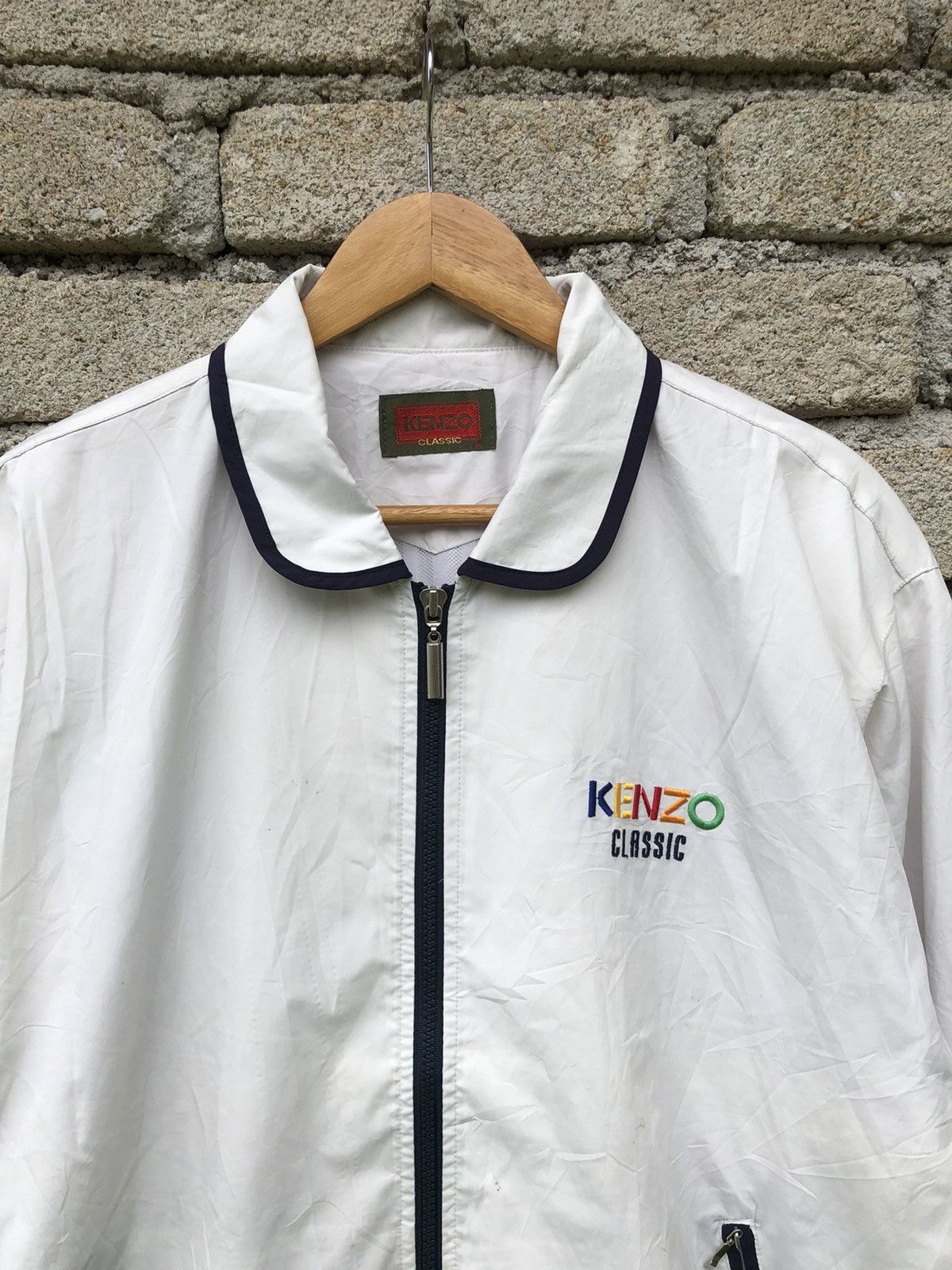 Kenzo Vintage KENZO Classic Spellout Backhit Fullzipper Jacket Size US XL / EU 56 / 4 - 10 Thumbnail