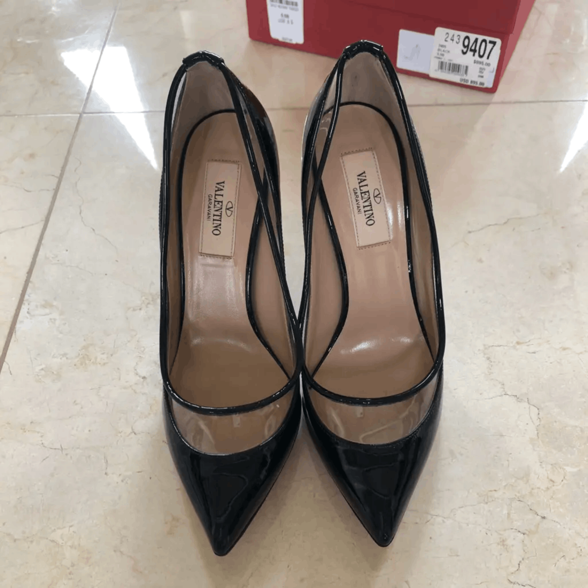 Valentino Valentino Garavani Patent Leather Pumps – Black – US 5.5 Size US 5.5 / IT 35.5 - 5 Thumbnail