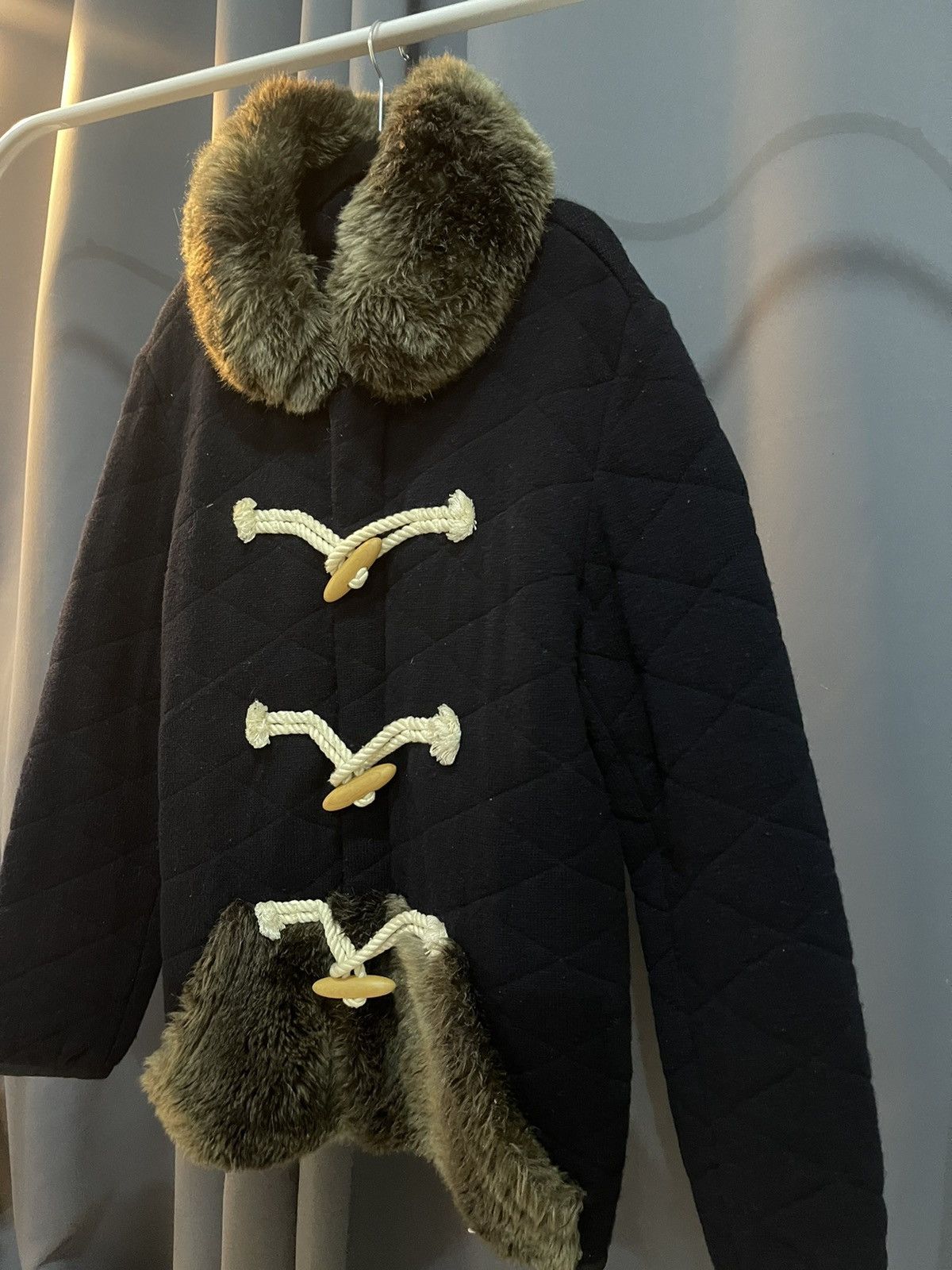 Issey Miyake Issey Miyake's A-Net Group "Mercibeacoup" Faux Fur Jacket Size L / US 10 / IT 46 - 3 Thumbnail