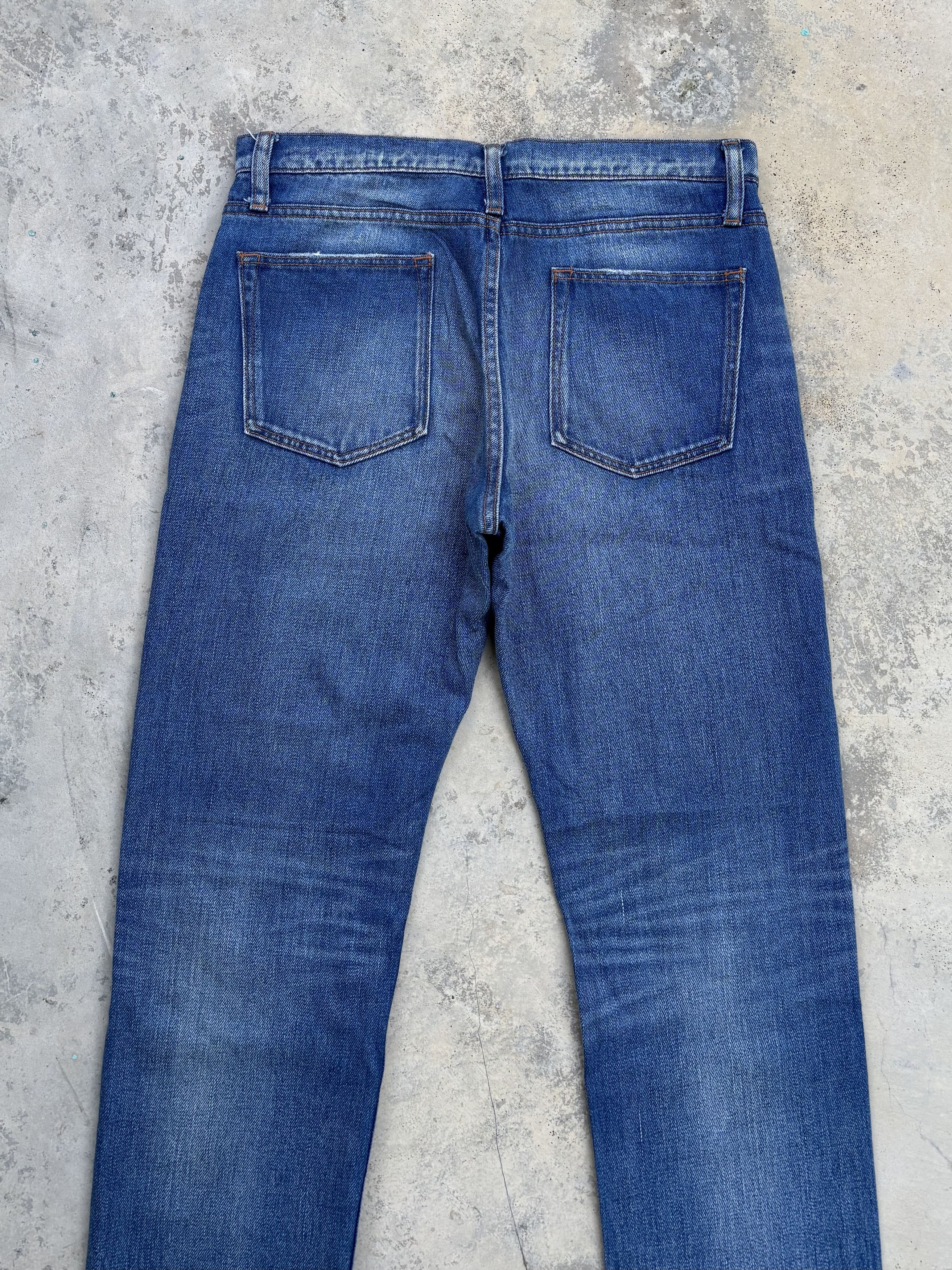 Japanese Brand × Jean × Kapital Vintage Azul By Moussy Patchwork Distressed Denim Jean Size US 31 - 4 Thumbnail