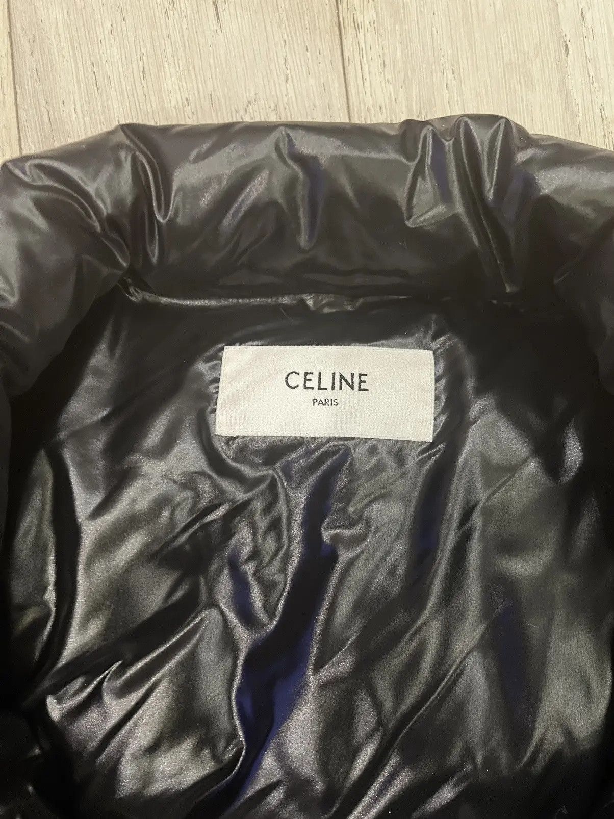 Celine × Hedi Slimane Celine Hedi Black Puffy Jacket Size US M / EU 48-50 / 2 - 8 Thumbnail