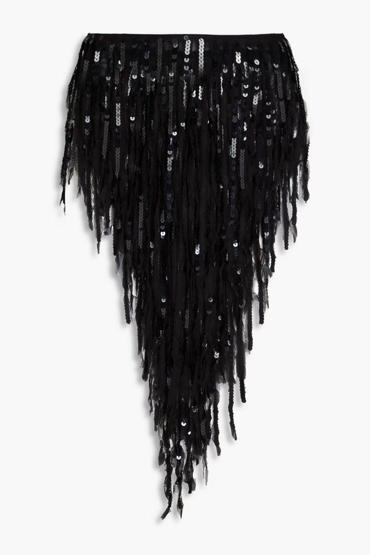 Rick Owens o1y0126 Mini Skirt in Black Size 26" / US 2 / IT 38 - 1 Thumbnail
