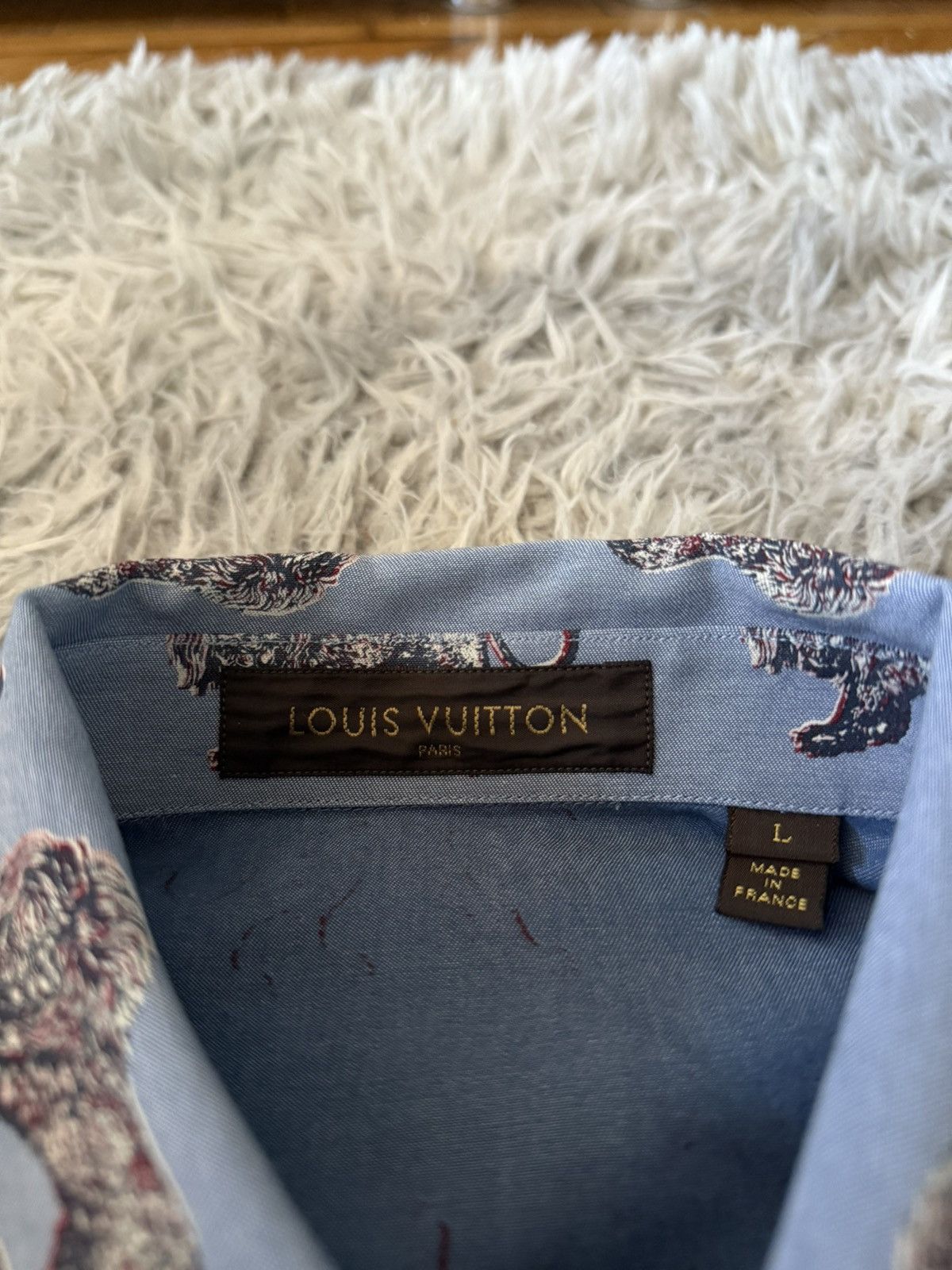 Louis Vuitton SS17 Chapman brothers lion printed shirt Size US L / EU 52-54 / 3 - 4 Thumbnail
