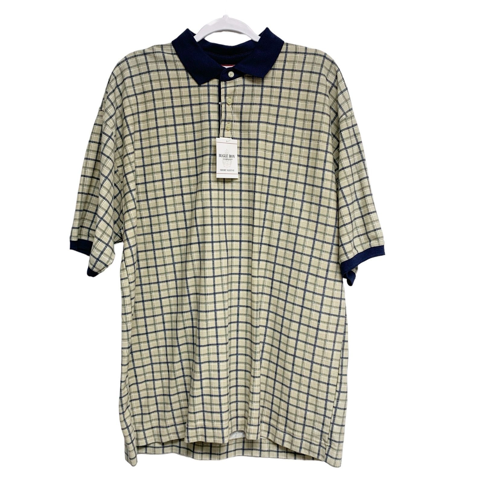 Bugle Boy Vintage Bugle Boy Short Sleeve Tartan Plaid Polo Size US XL / EU 56 / 4 - 1 Thumbnail
