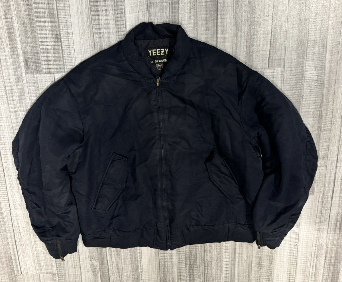 Pre-owned Yeezy Season 1 Quilted Bomber Size Xl In Black