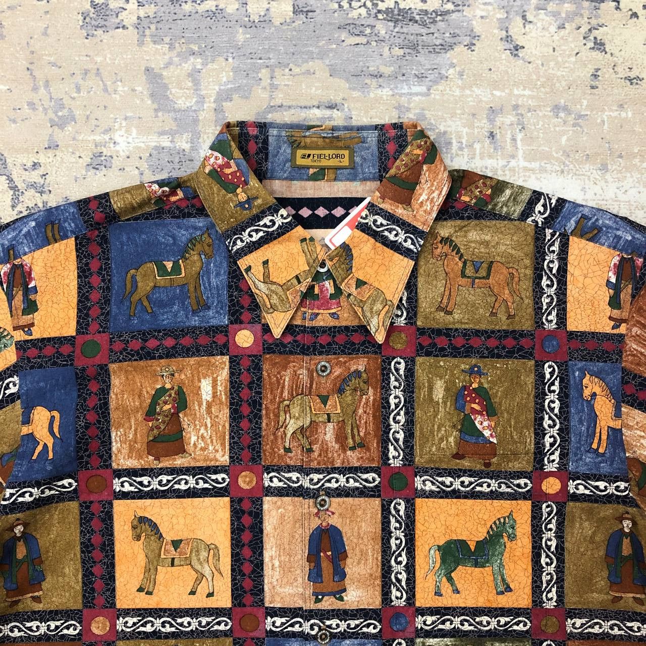 Japanese Brand T101 VTG FULLPRINT FIEL-LORD TOKYO SHIRTS Size US L / EU 52-54 / 3 - 3 Thumbnail