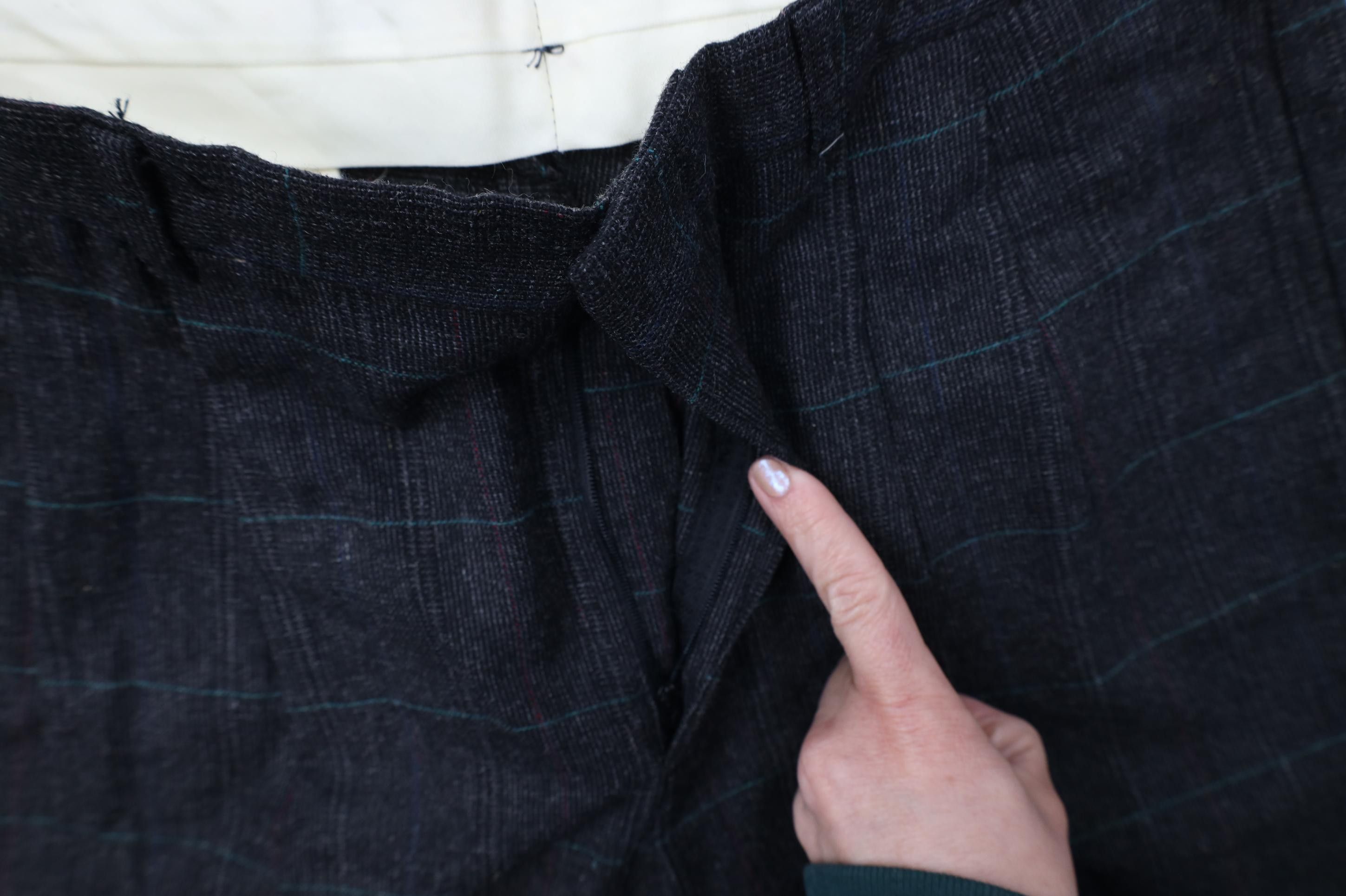 Vintage Vintage 90s Streetwear Tweed Knit Chino Pants Trousers Plaid Size US 32 / EU 48 - 7 Thumbnail