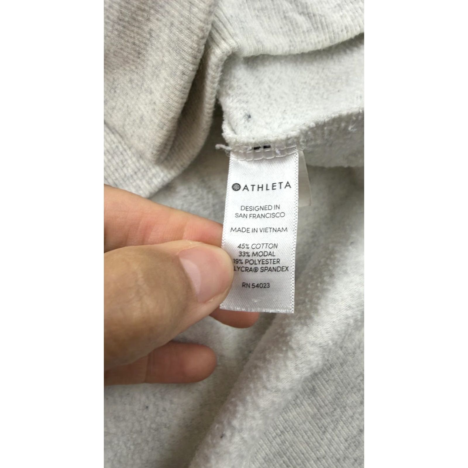 Athleta Athleta Sweatshirt Womens Small Gray Crewneck High Low Hem Side Slits Lounge Size S / US 4 / IT 40 - 6 Thumbnail