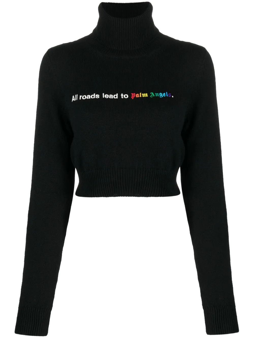Palm Angels o1y1225 Turtleneck Sweater in Black Size XXS / US 00 / IT 34 - 1 Thumbnail