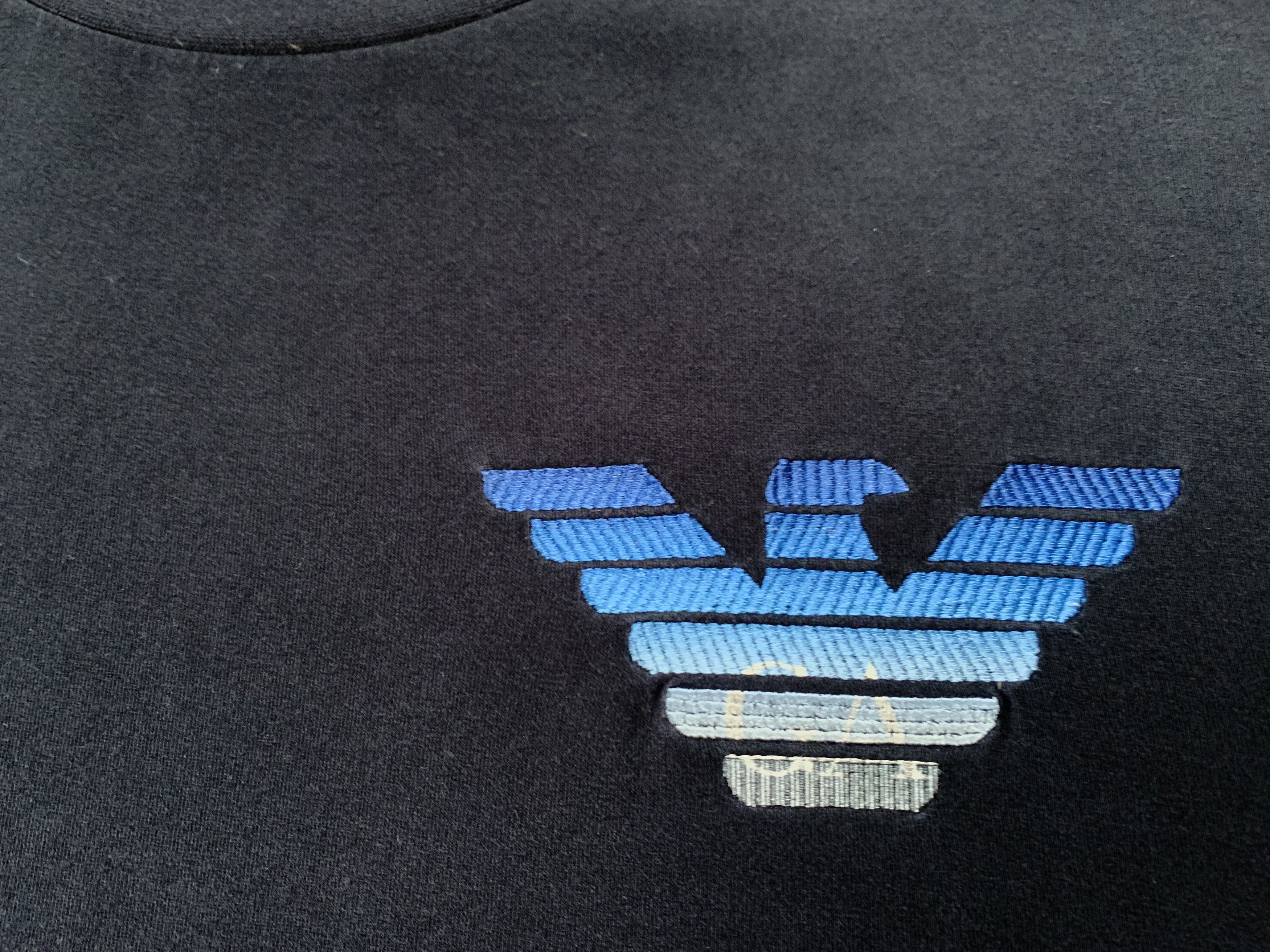 Emporio Armani × Giorgio Armani Mens Emporio Armani Cotton Embroidered Logo T-Shirt Size US XL / EU 56 / 4 - 5 Thumbnail