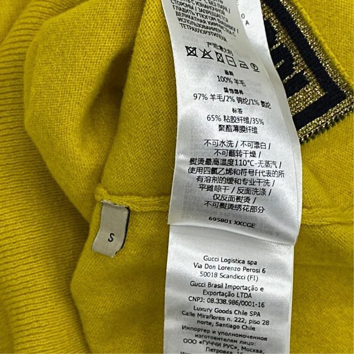Gucci Gucci 1921 Logo V-Neck Sweater for Women-2507 Size S / US 4 / IT 40 - 4 Thumbnail