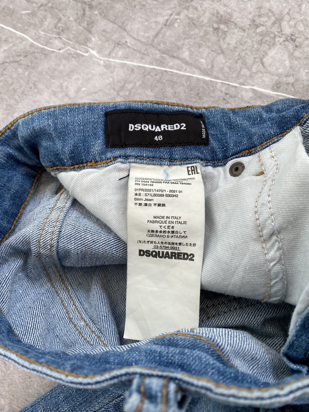 Dsquared2 Dsquared2 Jeans Distressed Slim Jean Paint Splatter Italy Size US 32 / EU 48 - 21 Thumbnail