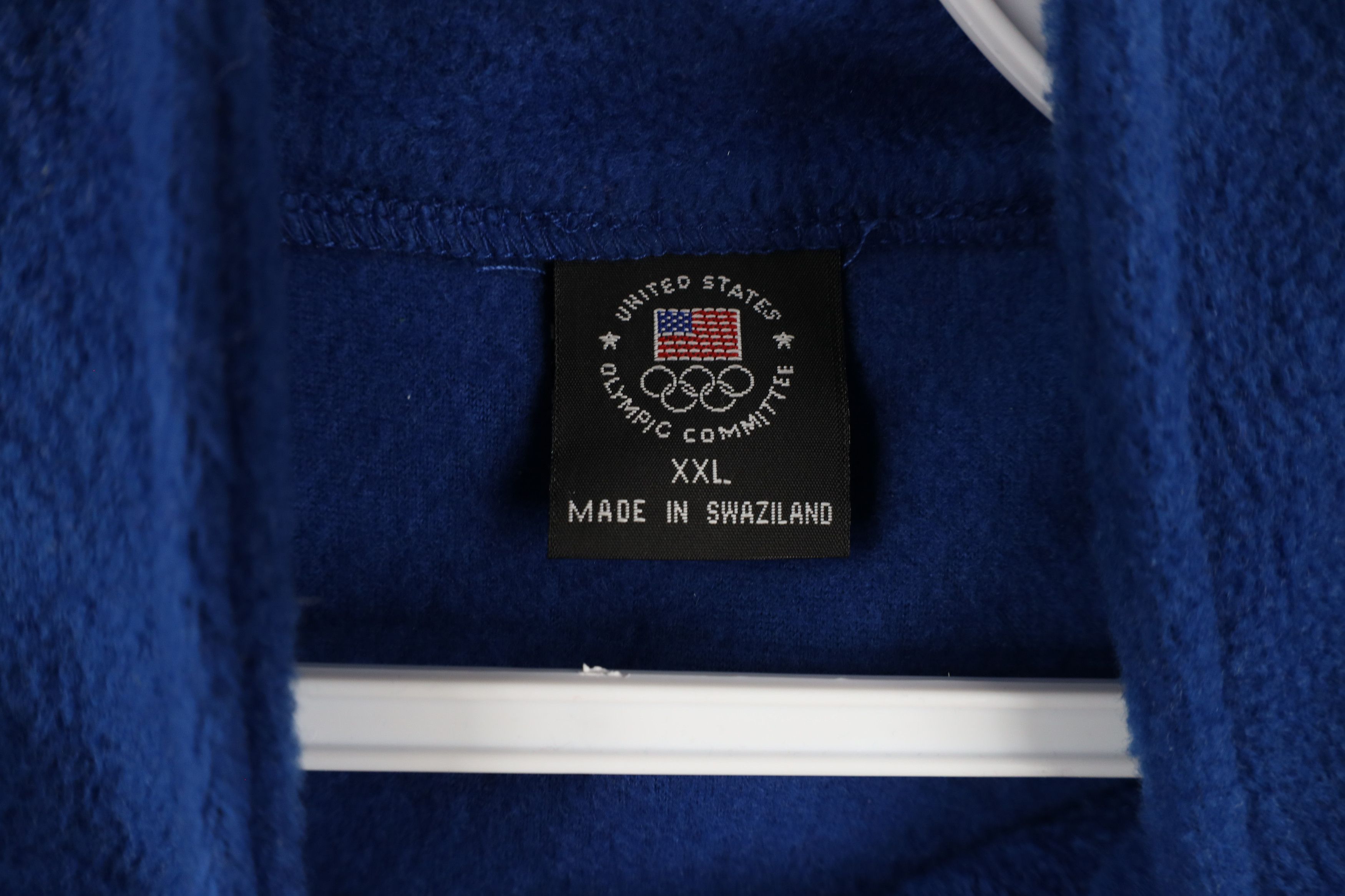 Vintage Vintage 90s USA Olympics Full Zip Fleece Vest Jacket Blue Size US XXL / EU 58 / 5 - 10 Thumbnail