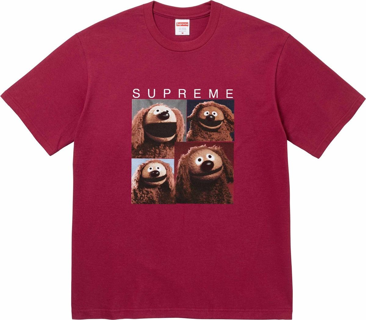 Image of Supreme Rowlf Logo Tee Short Sleeve Cardinal T-Shirt Ss24 XL in Cardinal Red, Men's