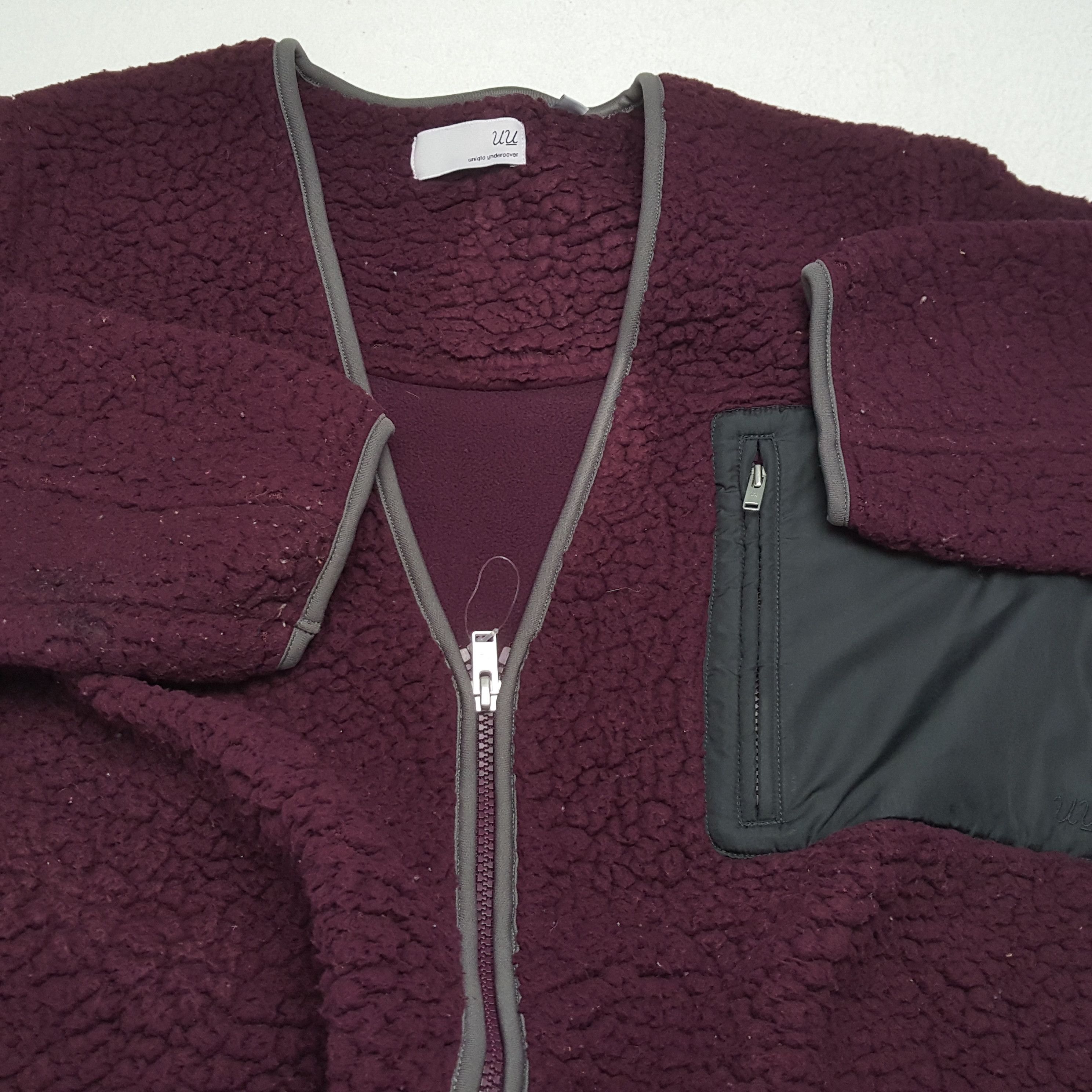 Japanese Brand × Undercover × Uniqlo Vintage UNDERCOVER x Japanese Brand Logo Sherpa Jacket Size US M / EU 48-50 / 2 - 9 Thumbnail