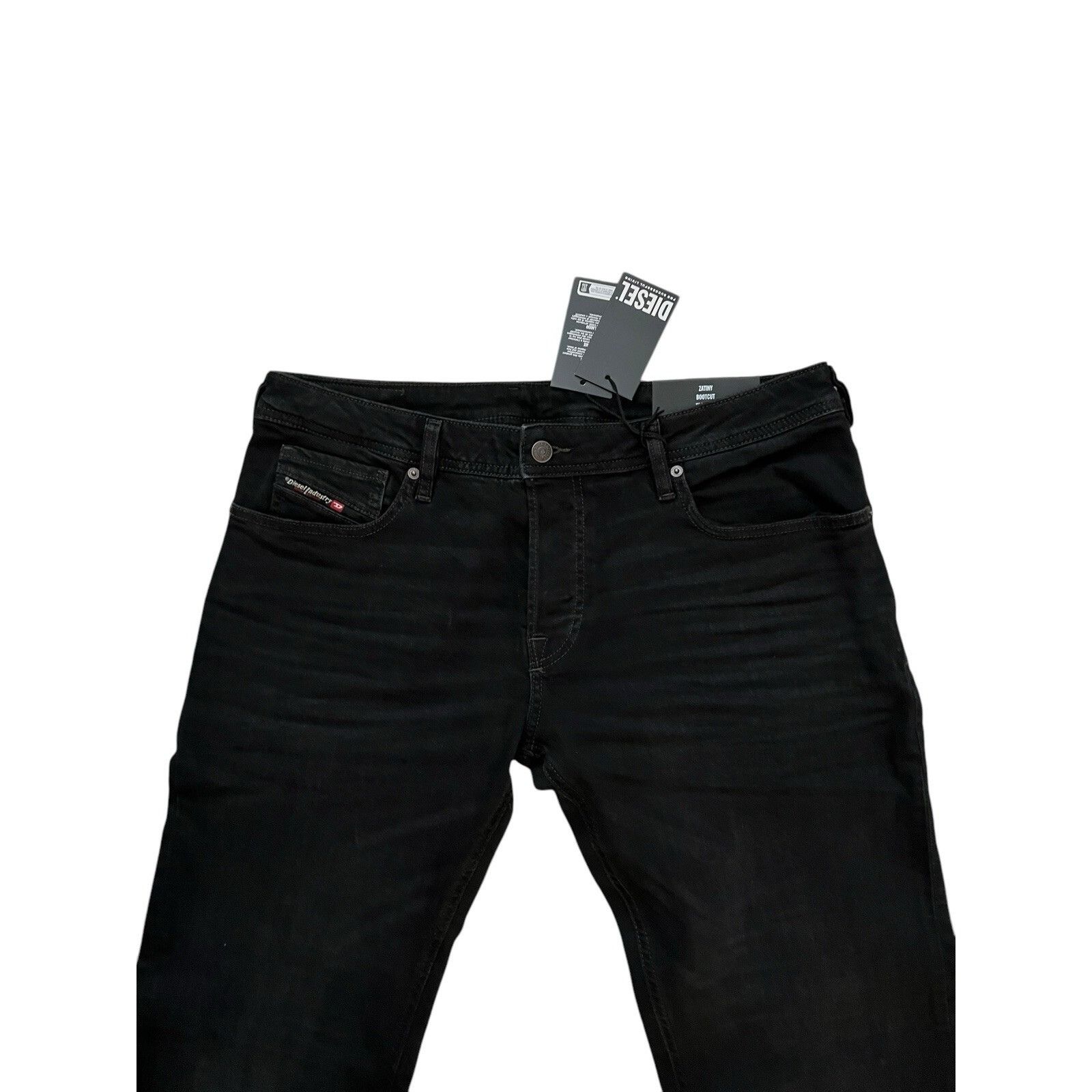 Diesel Diesel Mens Zatiny Bootcut Jeans RB064 Black $195 Size 36/30 Size US 36 / EU 52 - 3 Thumbnail