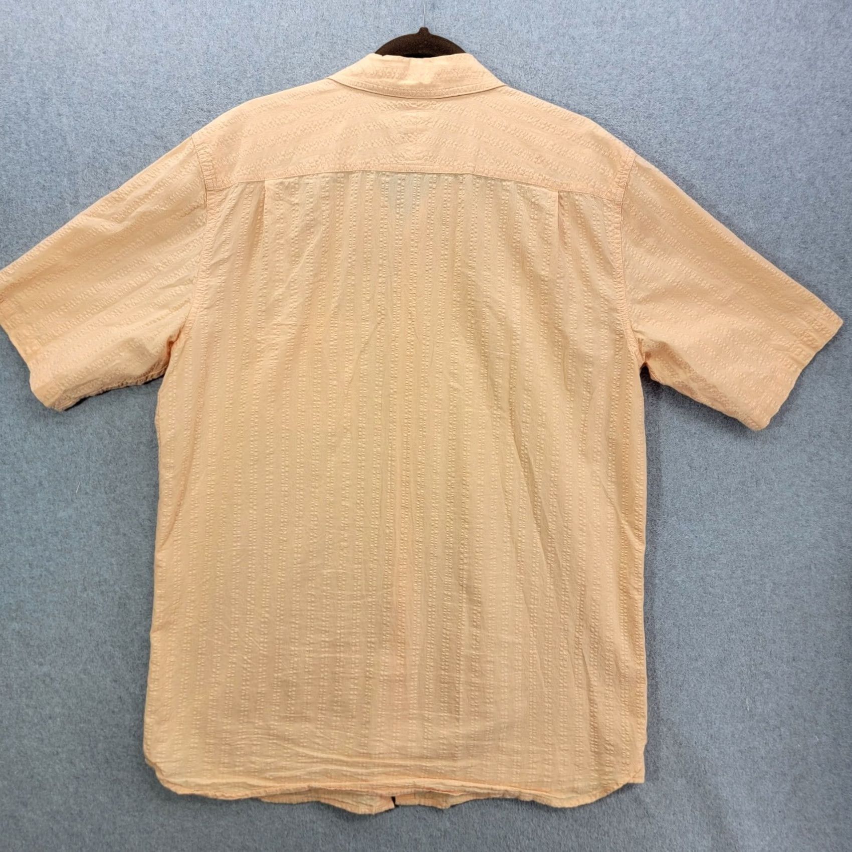 The Territory Ahead The Territory Ahead Shirt Mens LT Short Sleeve Button Up Peach Window Pane Size US L / EU 52-54 / 3 - 7 Thumbnail