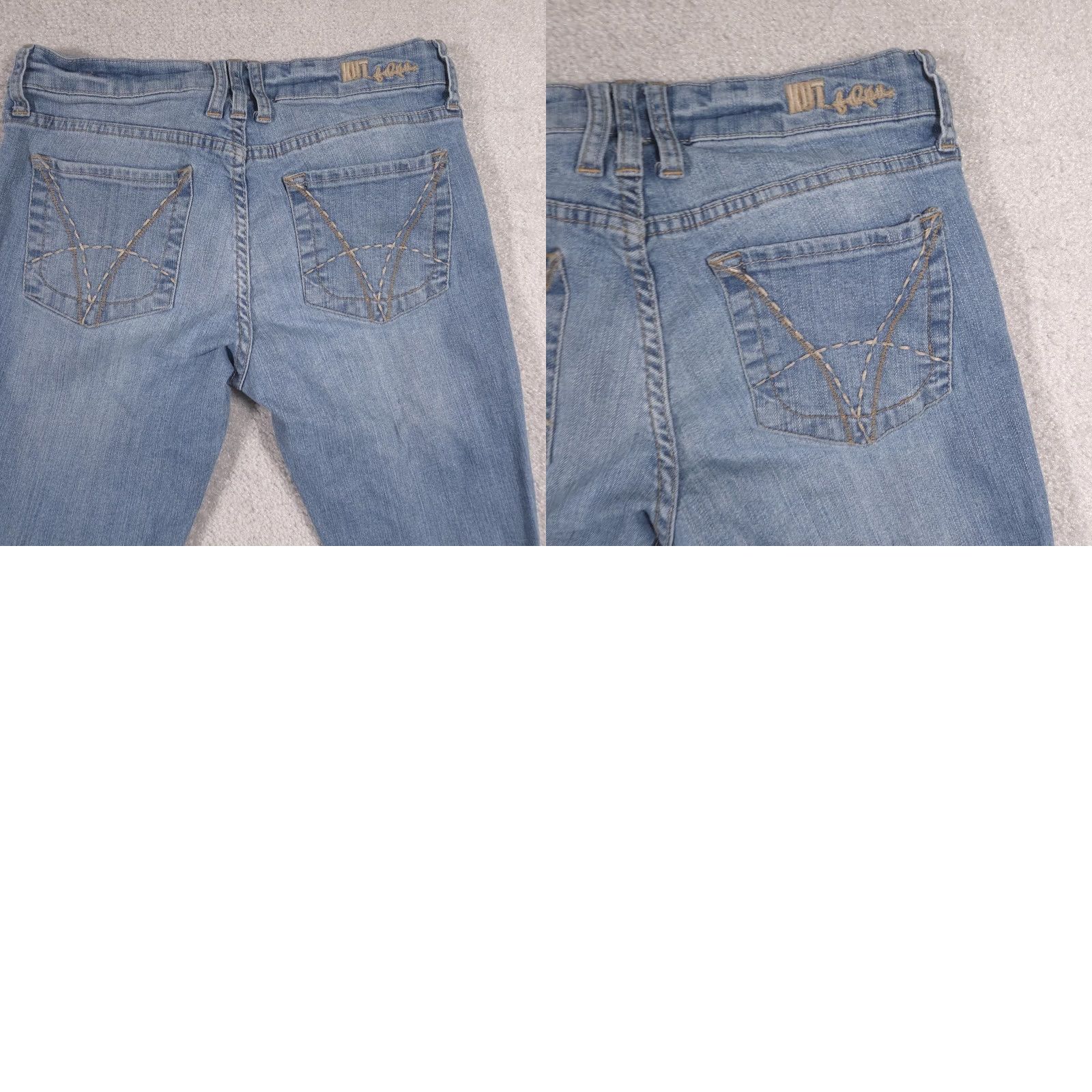 Vintage KUT from the Kloth Jeans Womens 4 Blue Mid Rise Skinny Stretch Embroidered Denim Size 27" / US 4 / IT 40 - 10 Thumbnail