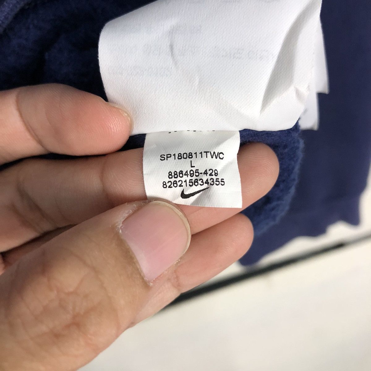 Nike 📌Vintage Hoodie Pull Over Nike Big Logo Size US L / EU 52-54 / 3 - 25 Thumbnail