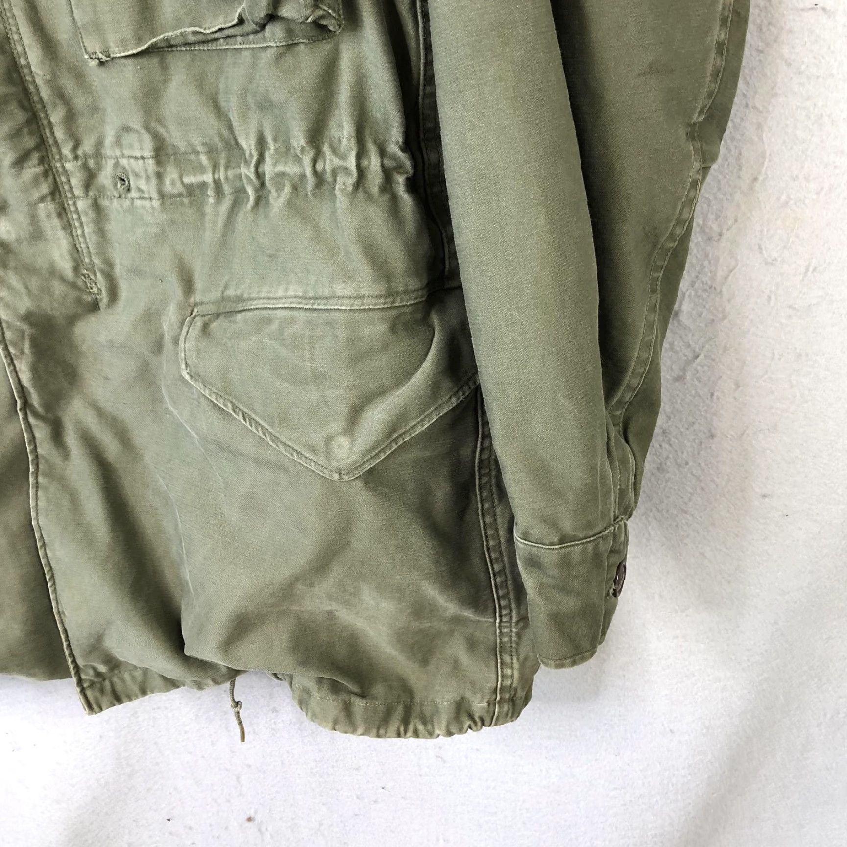 Vintage VINTAGE Field Jacket Mens ST Long Small Green Canvas Military OG Pockets Army Size US S / EU 44-46 / 1 - 7 Thumbnail