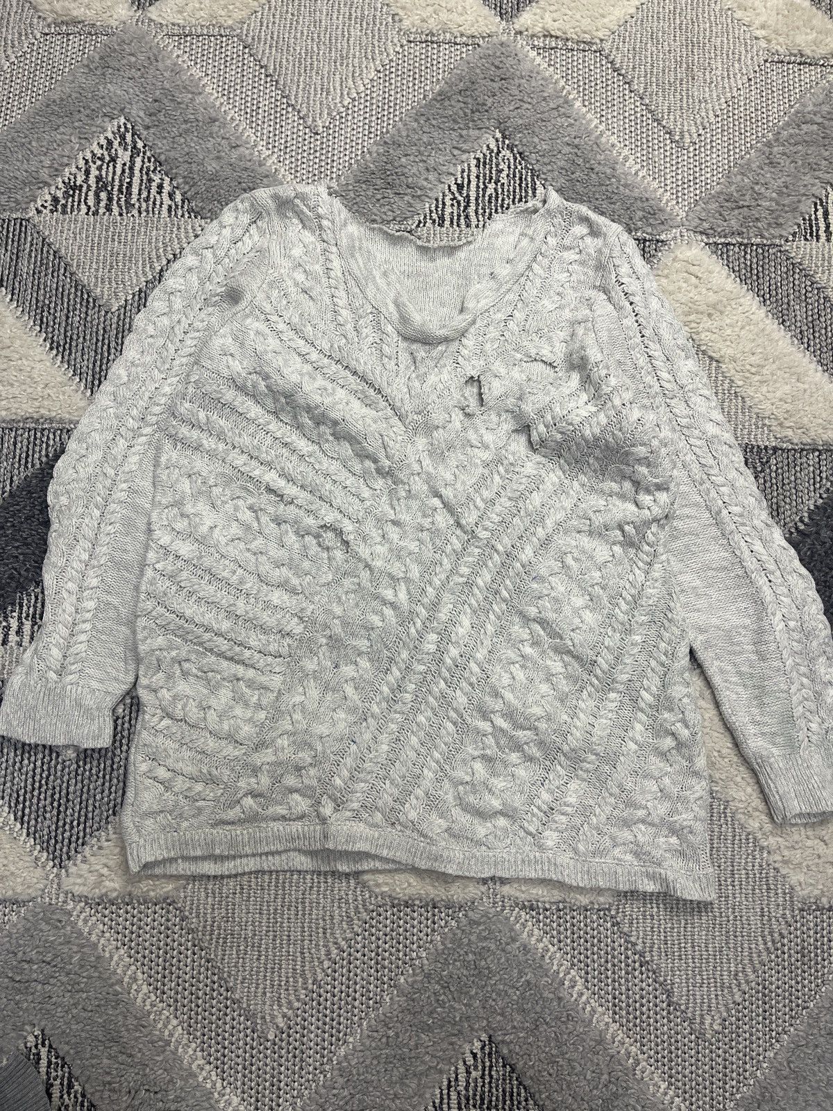 Japanese Brand × Vintage VINTAGE DISTRESSED FADED SWEATER Y2K Size US M / EU 48-50 / 2 - 1 Thumbnail