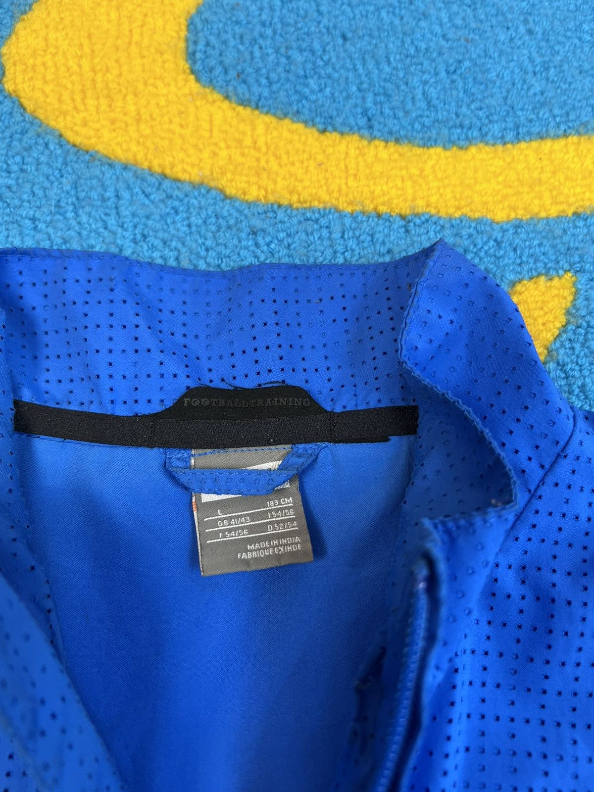 Nike Vintage Nike Inter Milan Blue Tack Top Full Zip Jacket Size US L / EU 52-54 / 3 - 6 Thumbnail