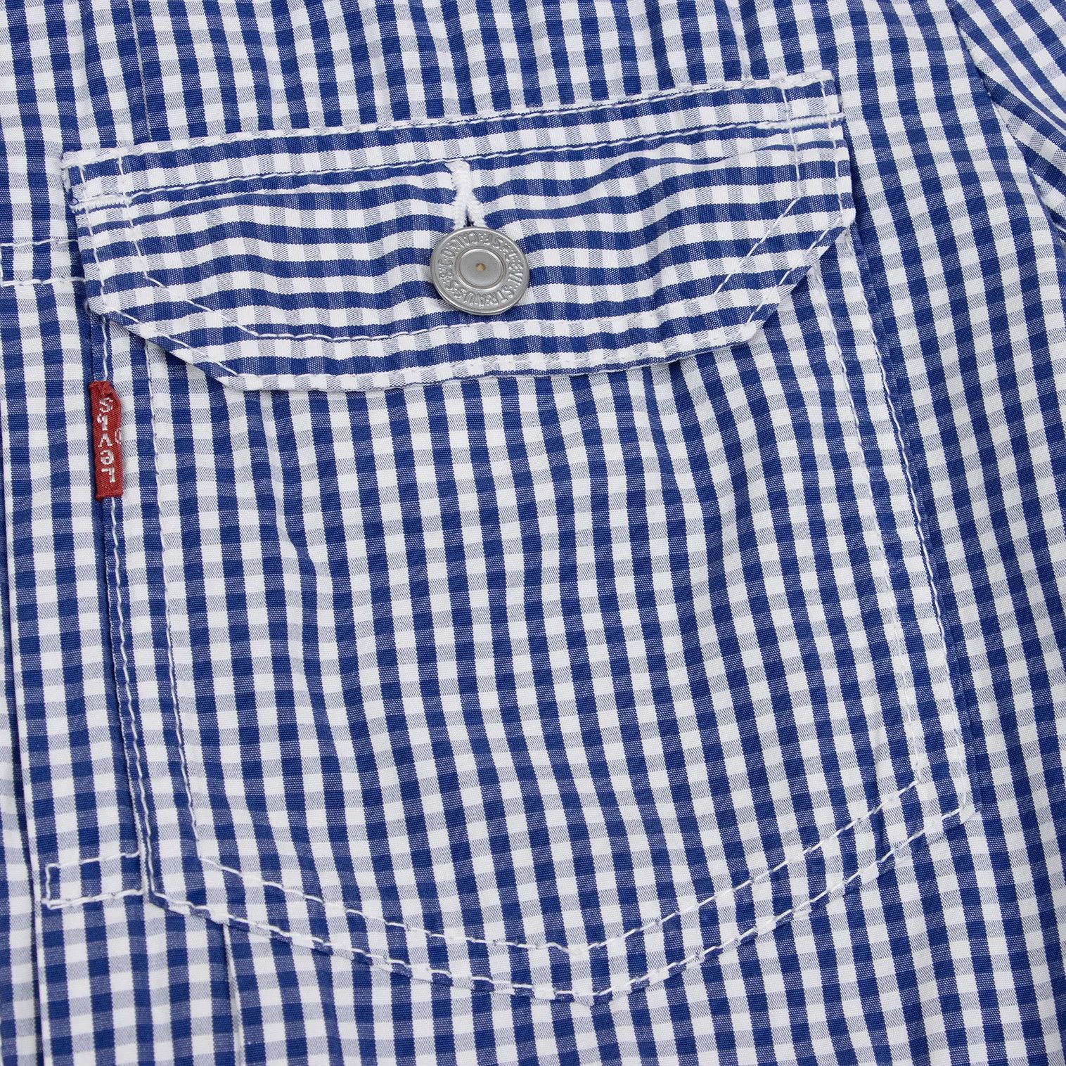 Junya Watanabe Double Button Check Shirt Jacket in Blue and White, Size S Size US S / EU 44-46 / 1 - 6 Thumbnail