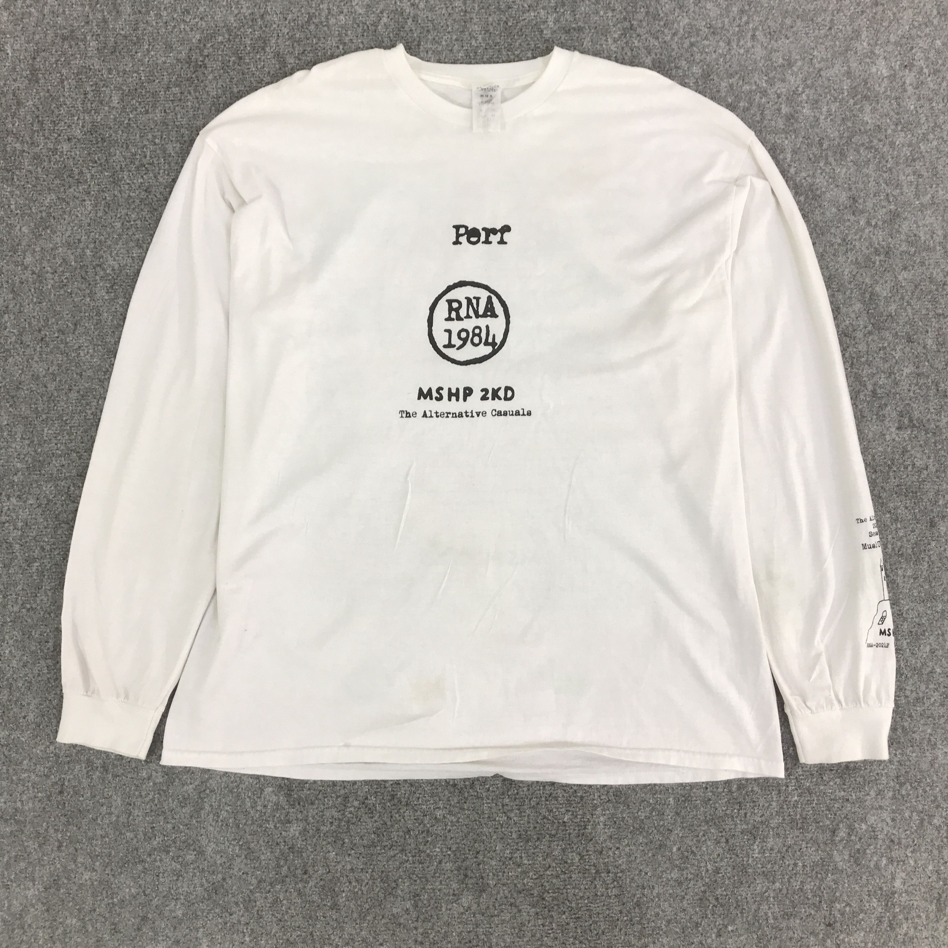 Japanese Brand RNA 1984 JAPAN LONG SLEEVE T-SHIRT K117B4 Size US L / EU 52-54 / 3 - 1 Thumbnail