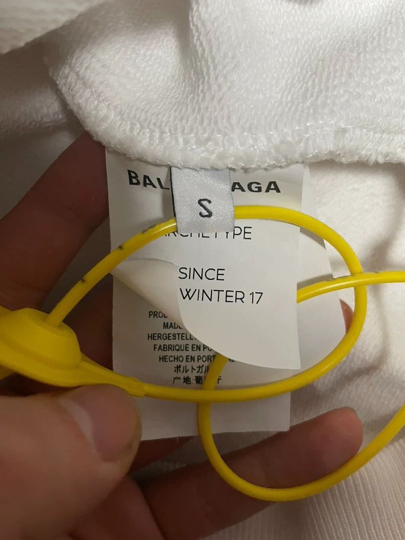 Balenciaga Balenciaga White Hooded Sweatshirt-2507 Size US S / EU 44-46 / 1 - 5 Thumbnail