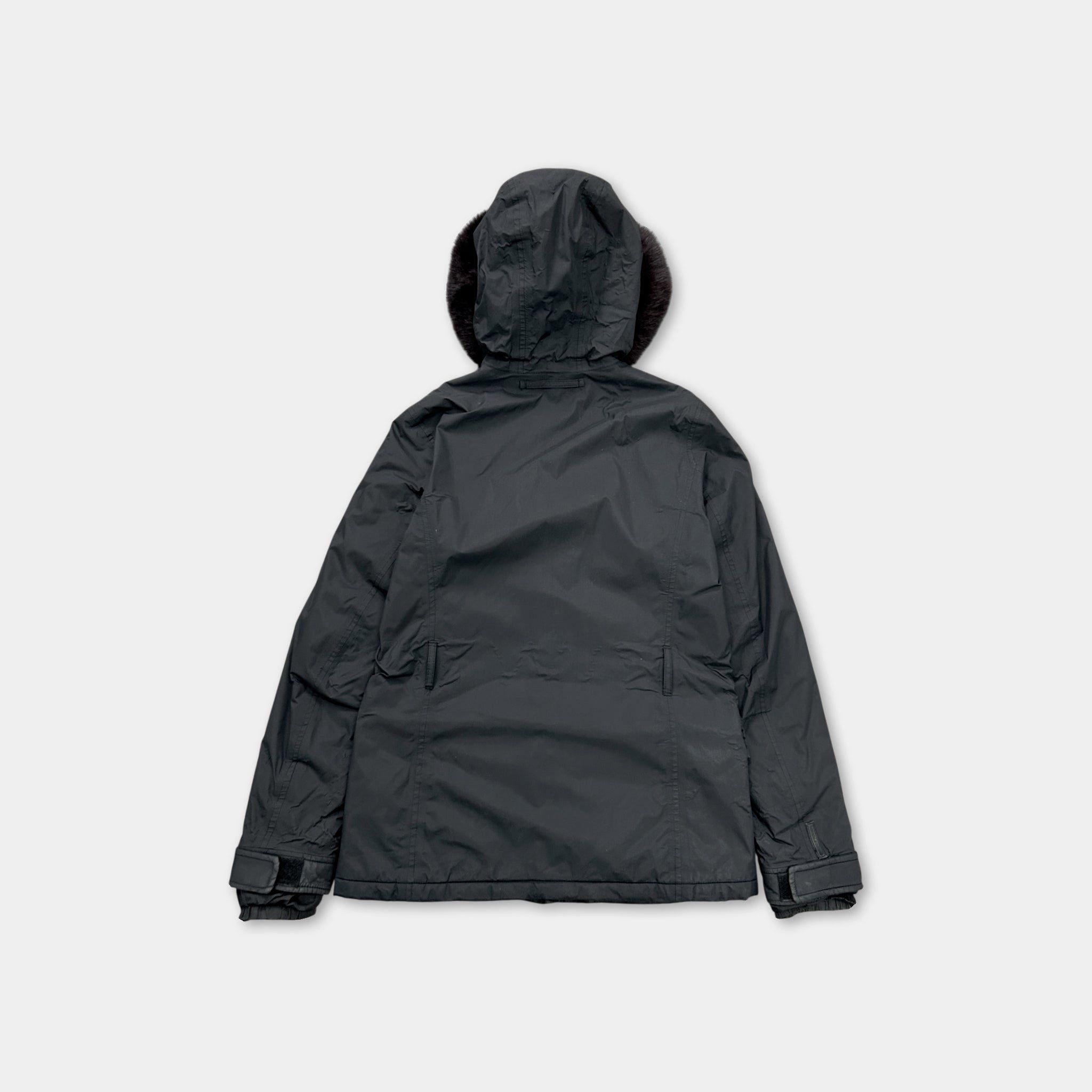 Prada Prada Gore-Tex 2000s Dark Grey Nylon Fur Hood Coat Size US S / EU 44-46 / 1 - 7 Thumbnail